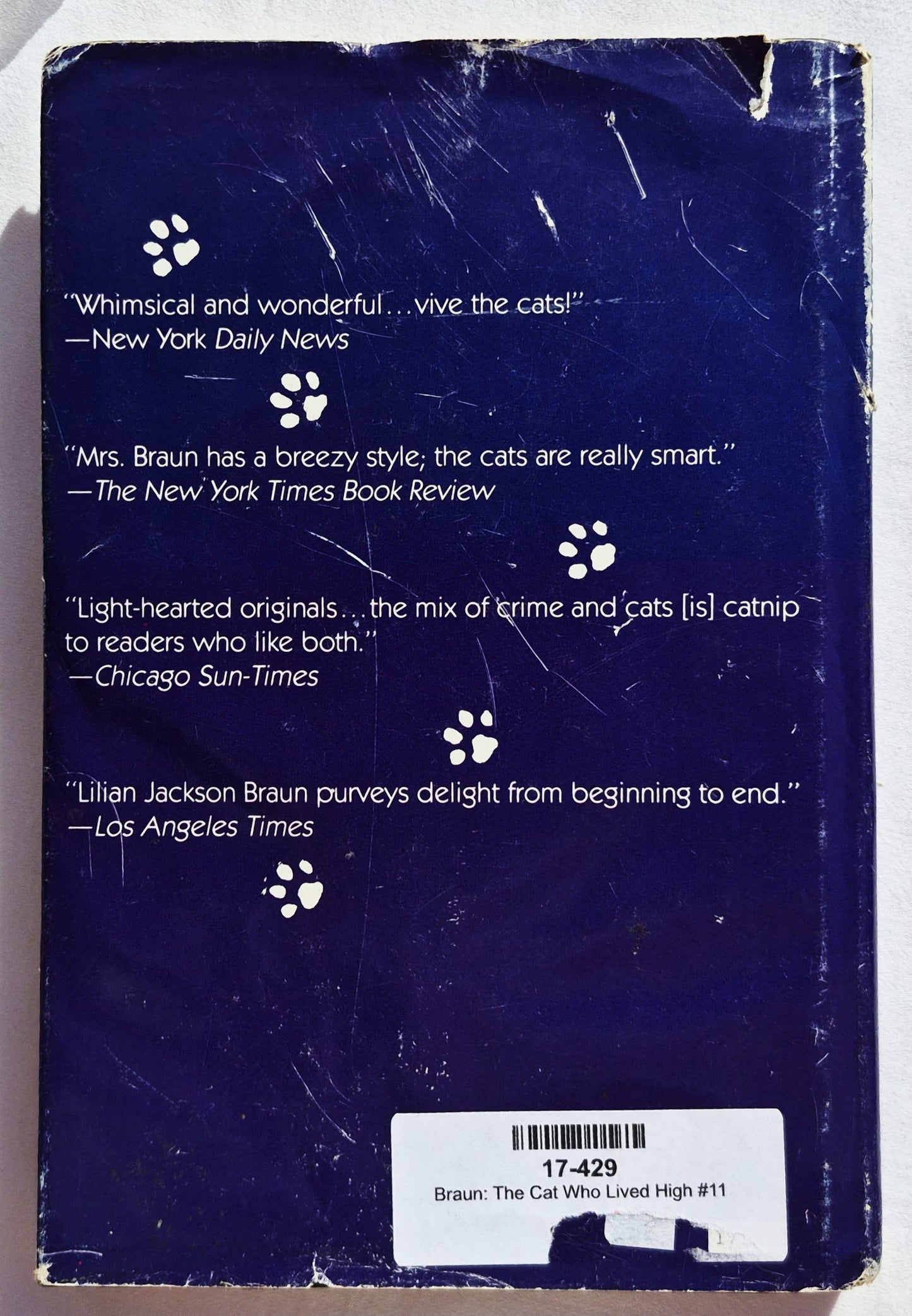 Die Katze, die so hoch hinaus wollte von Lilian Jackson Braun (Gut, 1990, HC, 182 Seiten, G.P. Putnam's Sons)