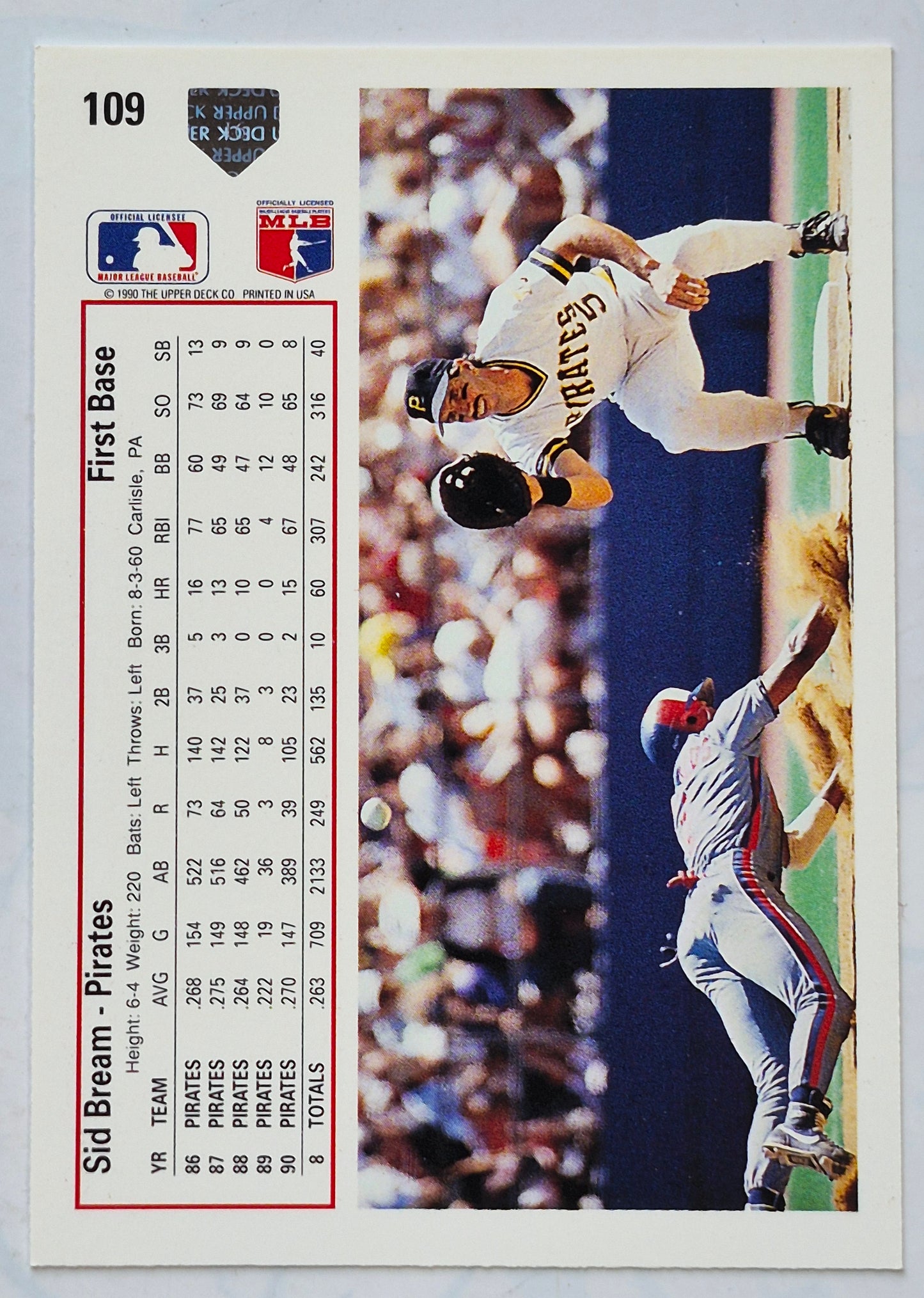 Jay Bell Pittsburgh Pirates Shortstop 1991 Upper Deck #183 Baseballkarte (Exzellent)