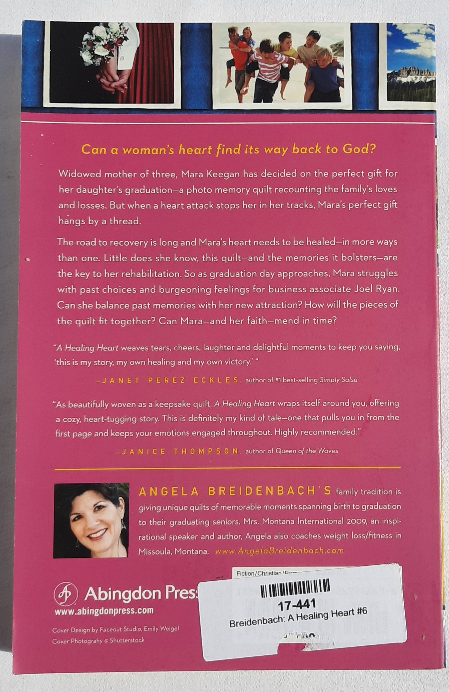 A Healing Heart #6 by Angela Breidenbach (Quilts of Love, New, Pbk, 2013, 236 pages, AbingdonPress)