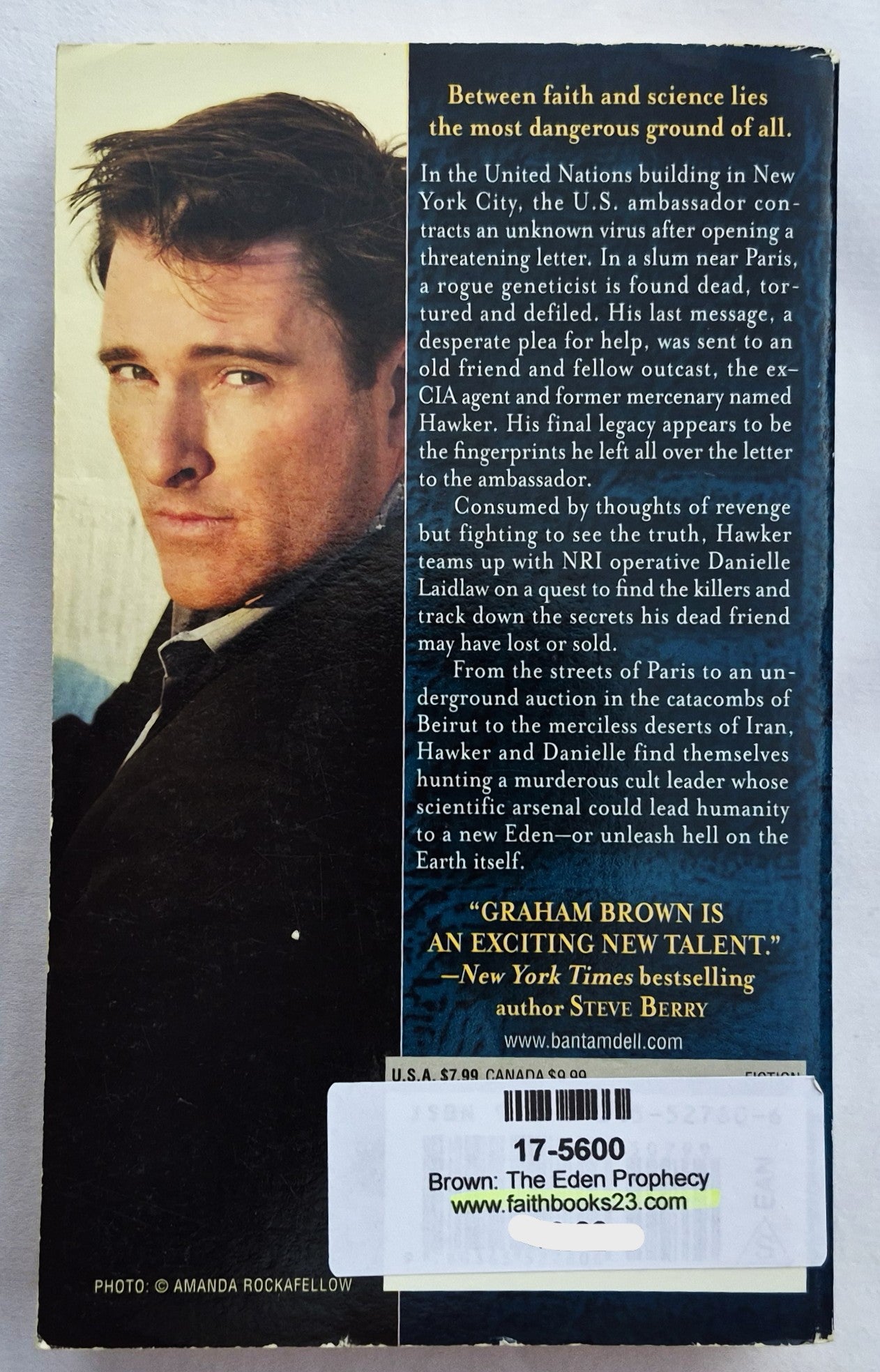 The Eden Prophecy von Graham Brown (Hawker & Laidlaw #3, Sehr gut, 2012, Taschenbuch, 389 Seiten, Bantam Books)