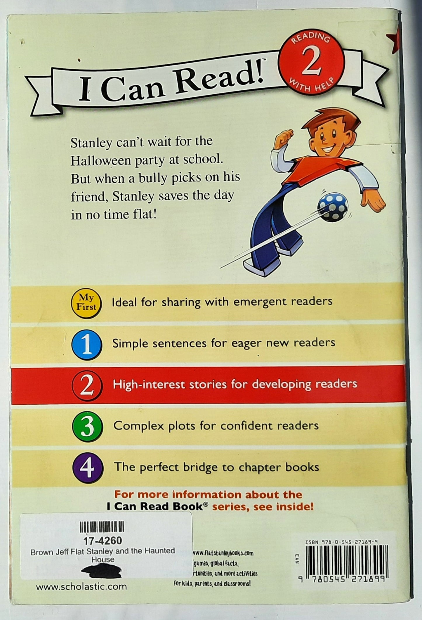 Flat Stanley and the Haunted House by Lori Haskins Houran; Jeff Brown (Good, 2010, Pbk, 32 pages, Scholastic)