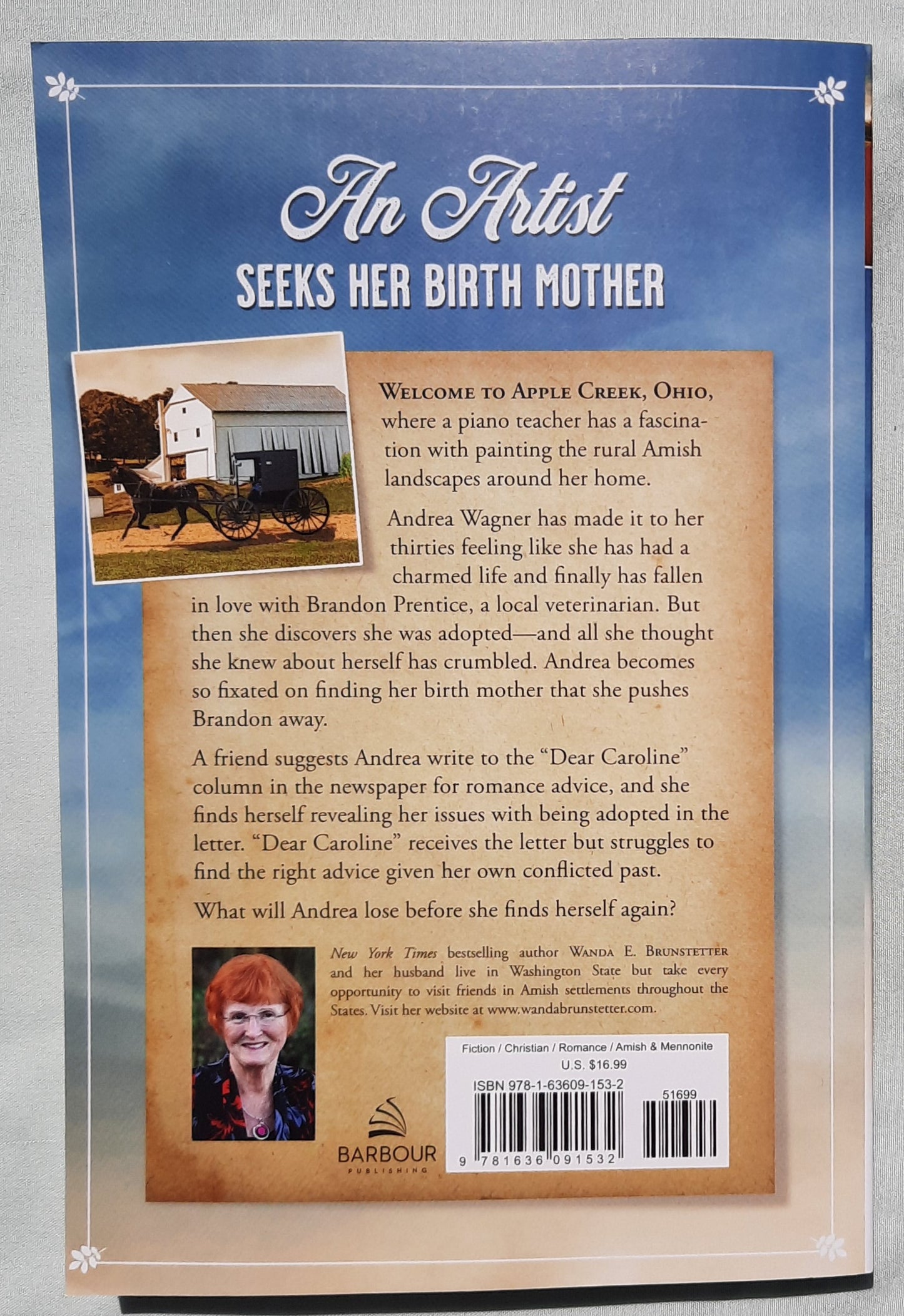The Apple Creek Announcement by Wanda E. Brunstetter (Creektown Discoveries #3, New, 2022, Pbk, 318 pages, Barbour)