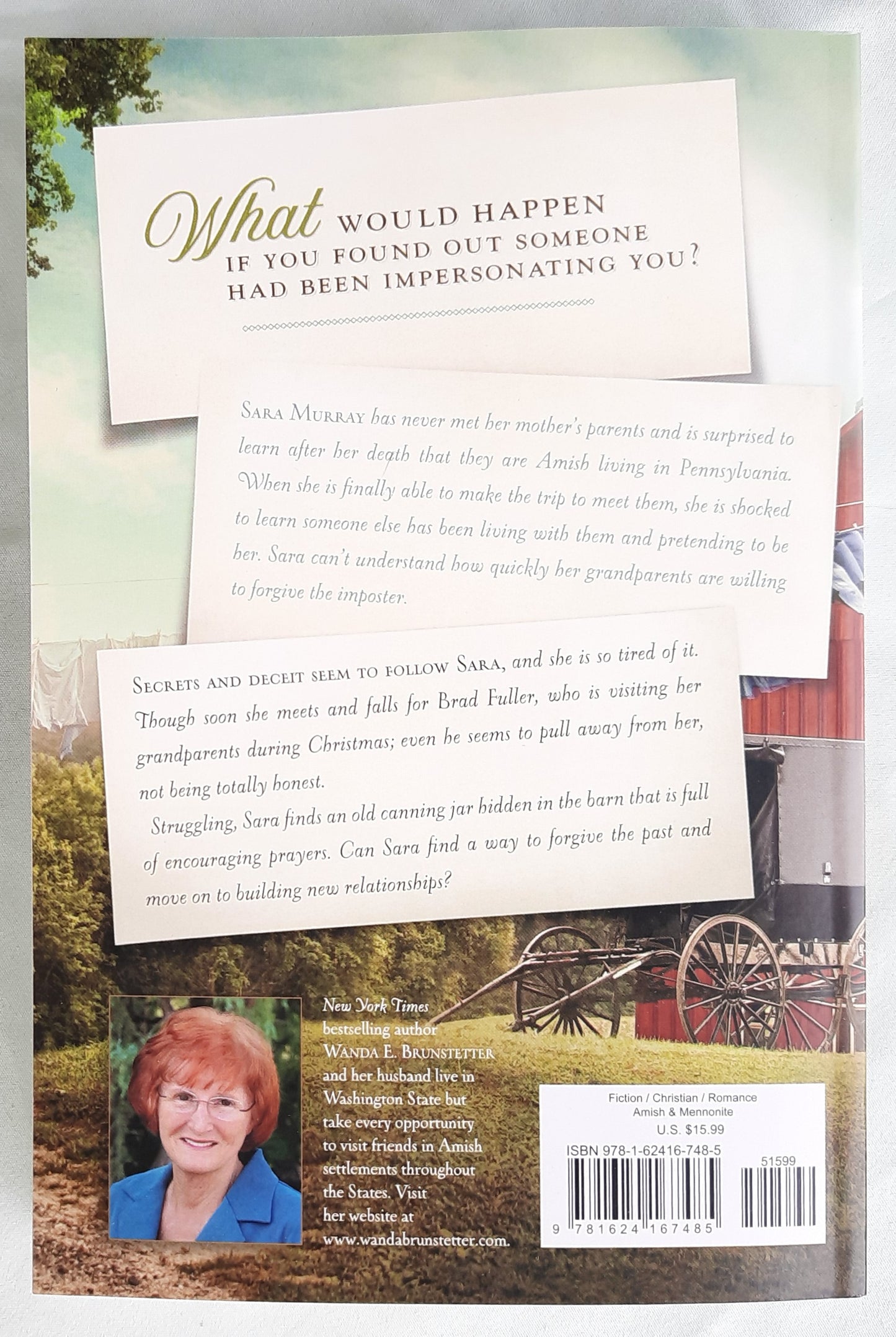 The Forgiving Jar by Wanda E. Brunstetter (The Prayer Jars #2, New, 2019, Pbk, 317 pages, Shiloh Run Press)