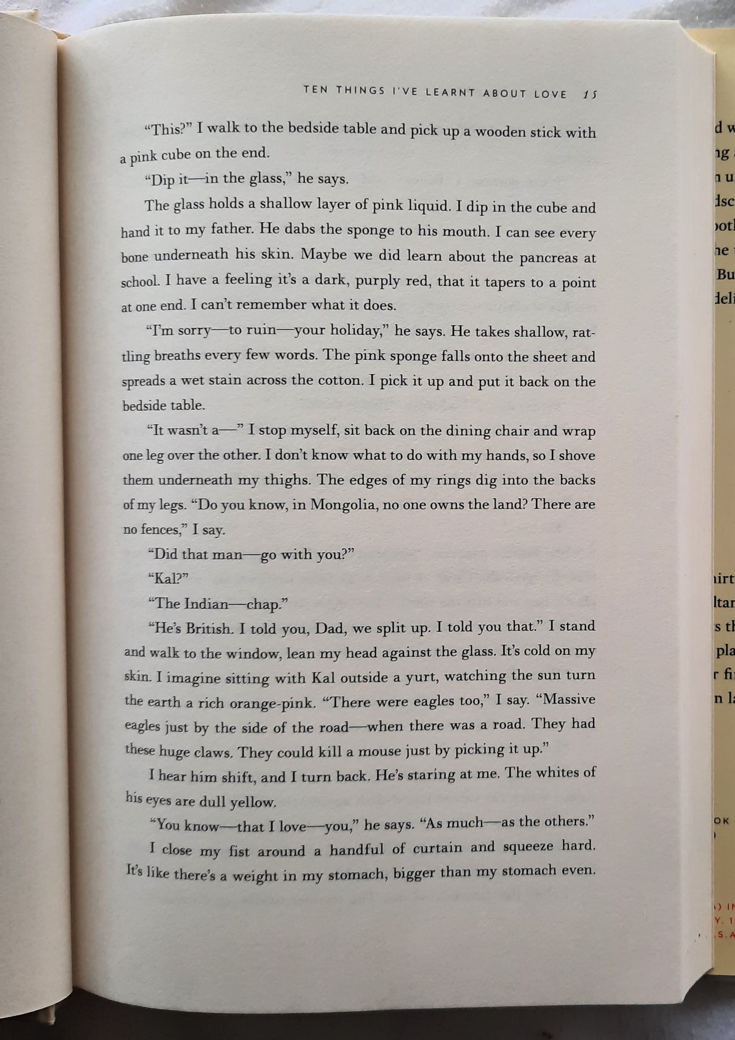 Ten Things I've Learnt About Love by Sarah Butler (Very good, 2013, HC, 258 pages, The Penguin Press)