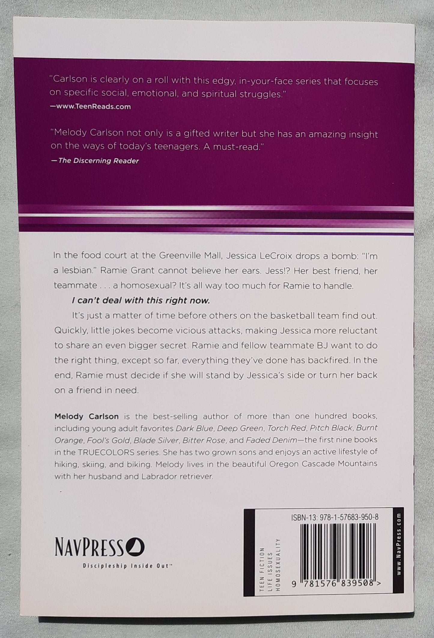 Bright Purple by Melody Carlson (True Colors #10, New, 2006, Pbk, 213 pages, NavPress)