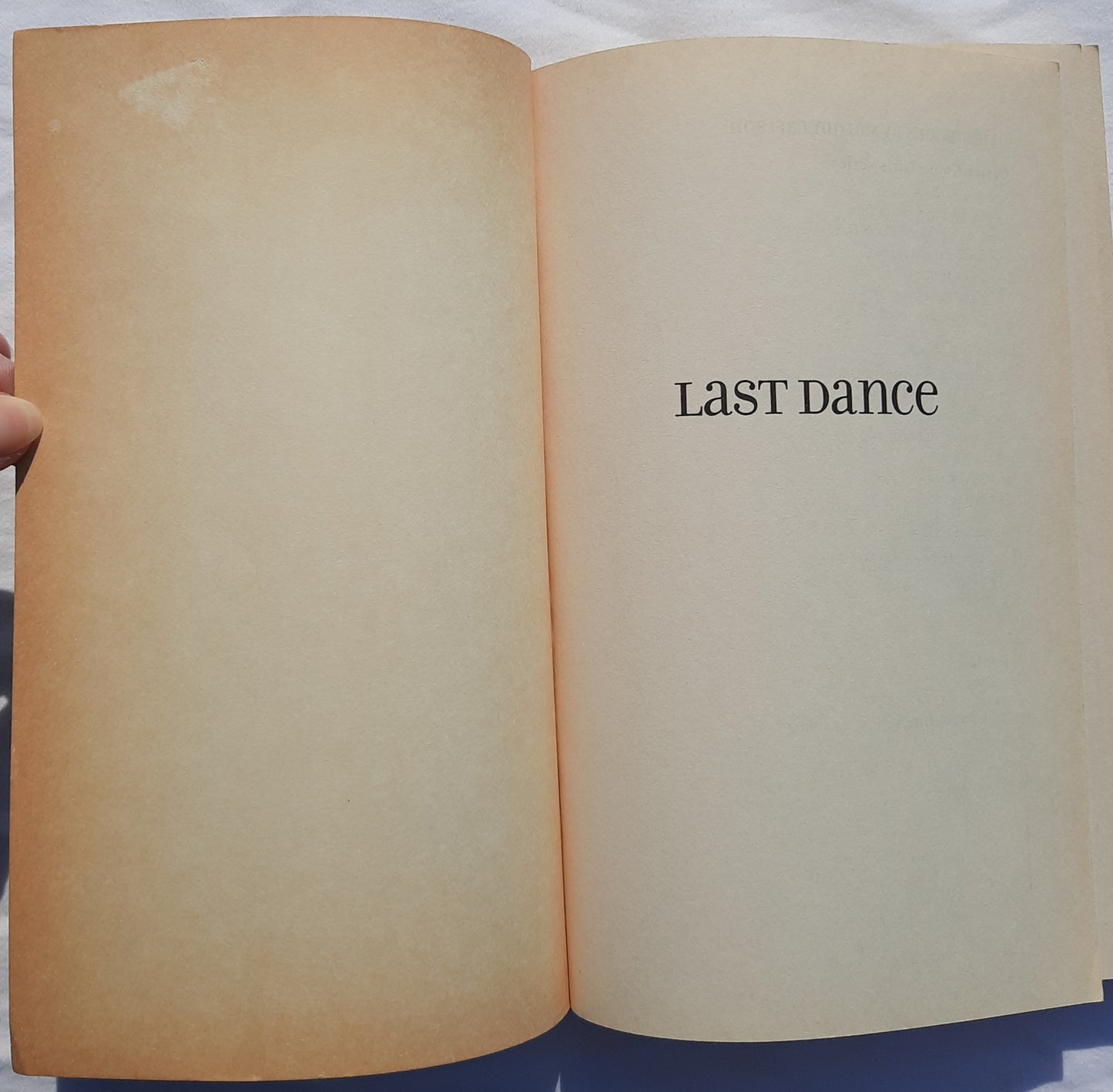 Last Dance by Melody Carlson (Carter House Girls #8, Good, 2010, Pbk, 208 pages, Zondervan)