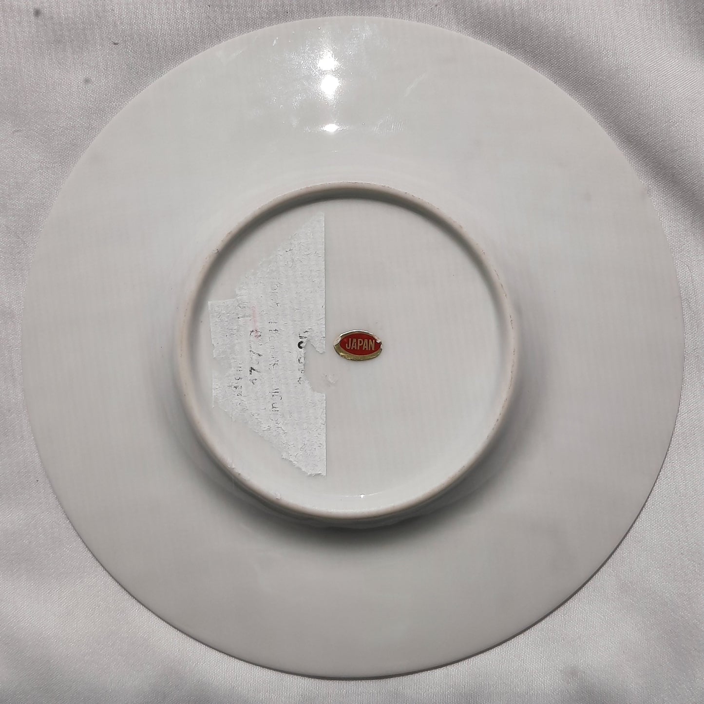 Art of Chokin 6" Decorative Plate with Singing Bird and Cherry Blossoms 24K Gold Trim (Very Good)