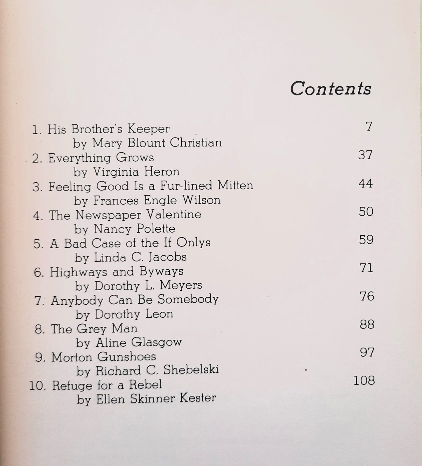 His Brother's Keeper Plus Nine Other Stories by Mary Blount Christian (Very Good, 1978, Pbk, 125 pages, Concordia)