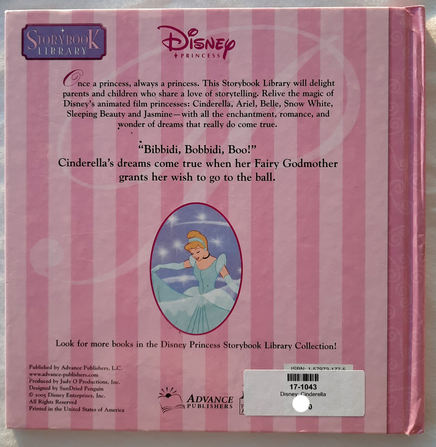Disney Princess: Cinderella Volume 1 by Advance Publishers (Good, 2005, HC, 32 pgs, Disney)