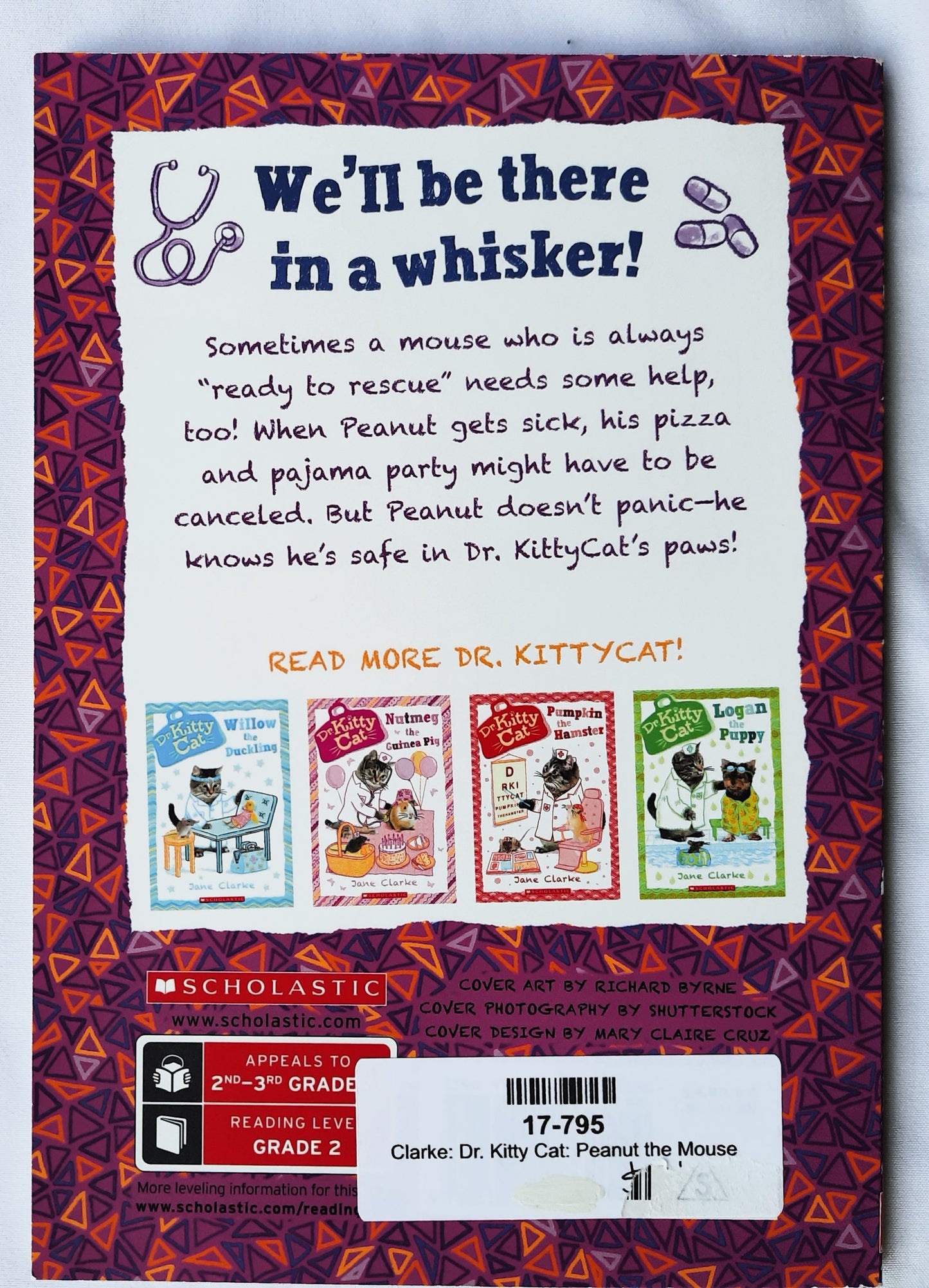 Peanut the Mouse by Jane Clarke (Dr. KittyCat, New, 2018, Pbk, 96 pages, Scholastic)
