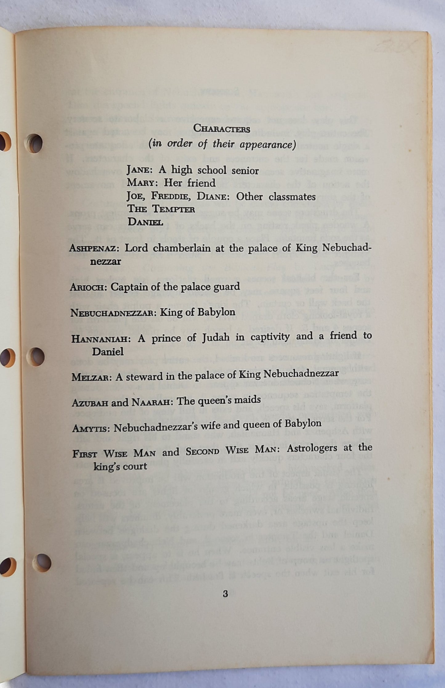 Daniel and the Tempter Play by Robert H. Clausen (Very good, 1964, Pbk, 40 pages, Broadman Press)