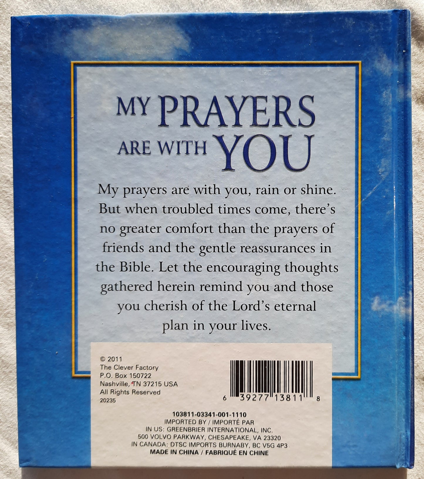 My Prayers Are with You by The Clever Factory (Very good, 2011, HC, 40 pages)