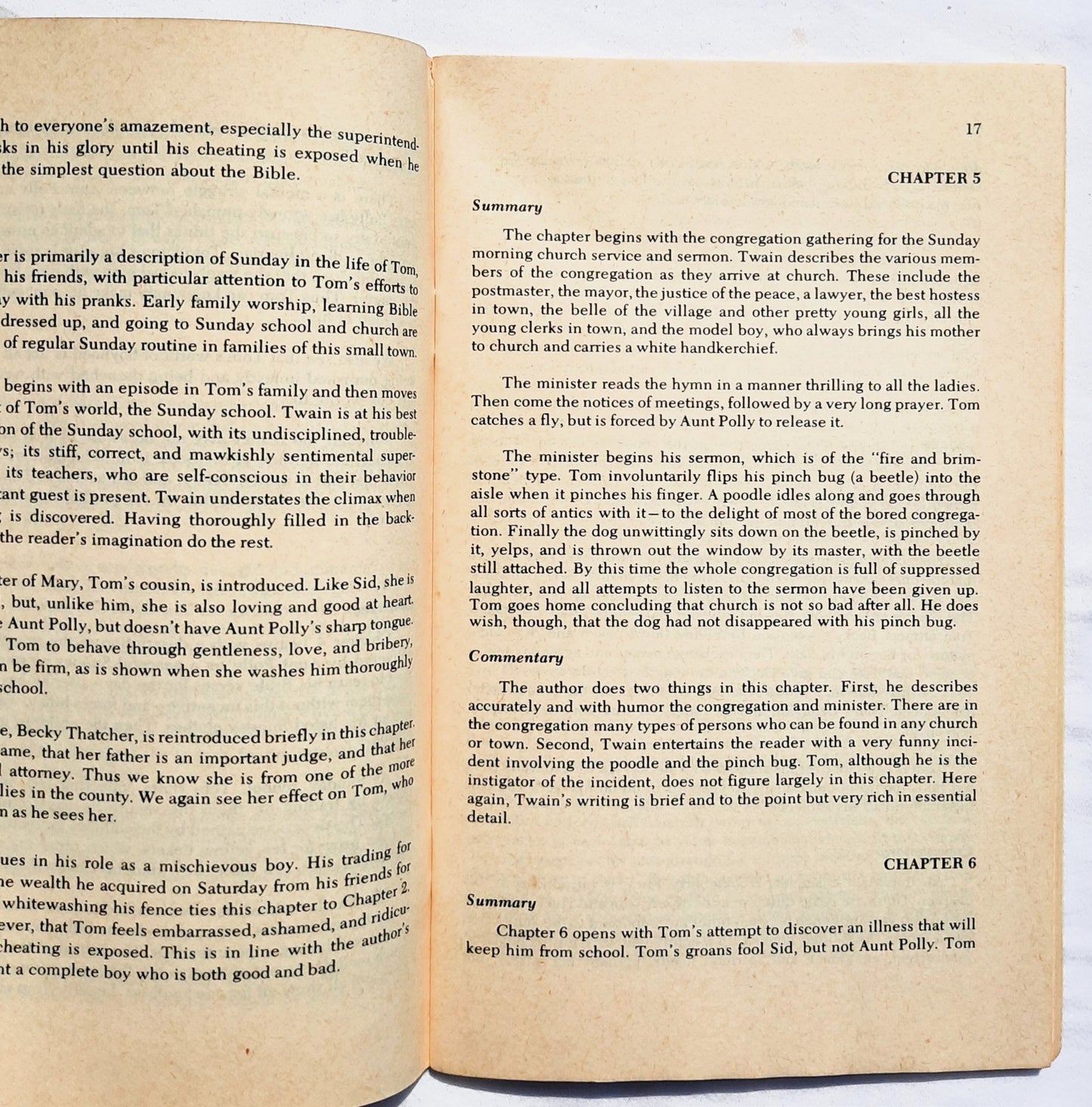 The Adventures of Tom Sawyer by Mark Twain (Good, 1967, Pbk, 88 pages, Cliffs Notes)