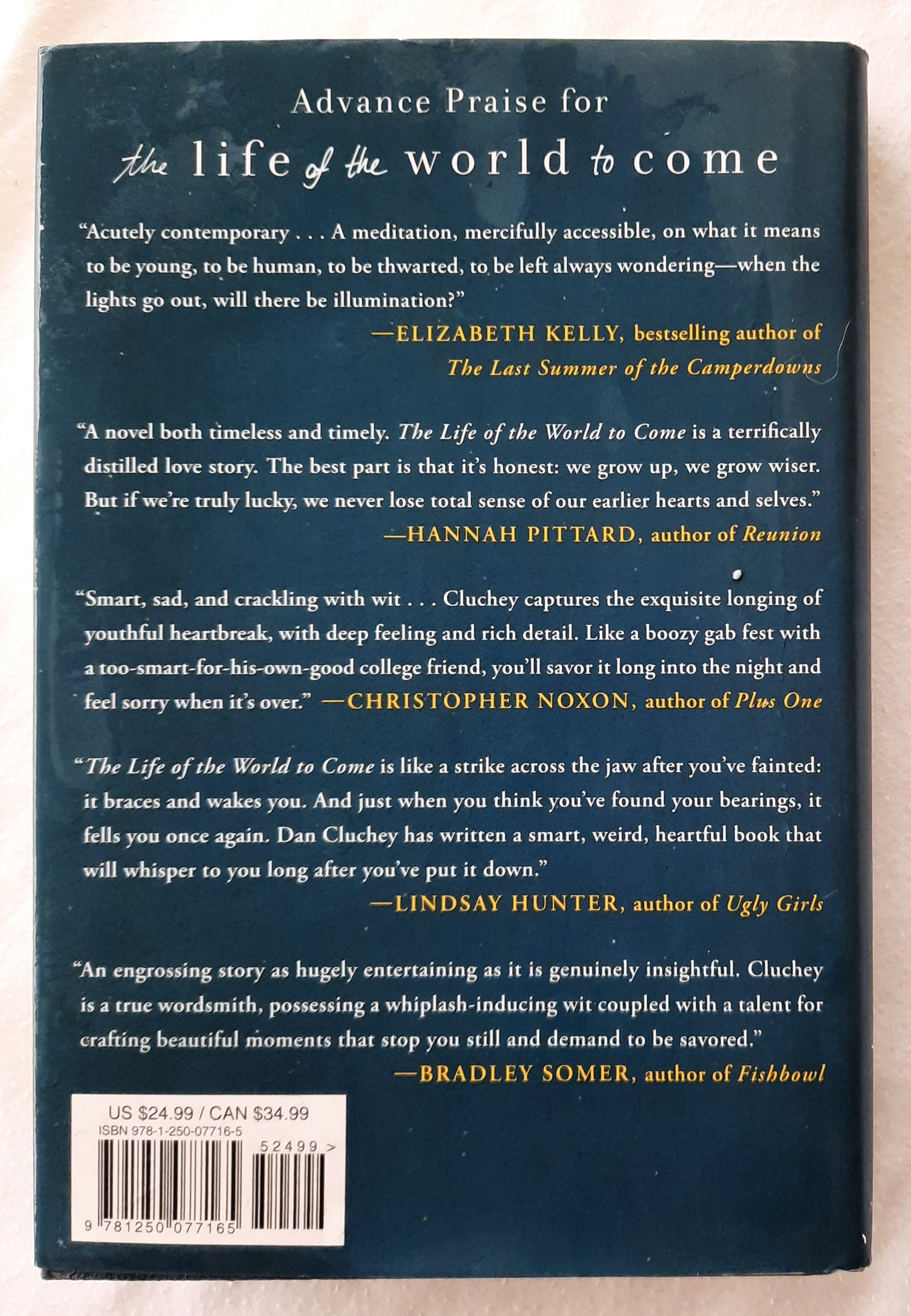 The Life of the World to Come by Dan Cluchey (Very good, 2016, HC, 244 pages, St. Martin's Press)