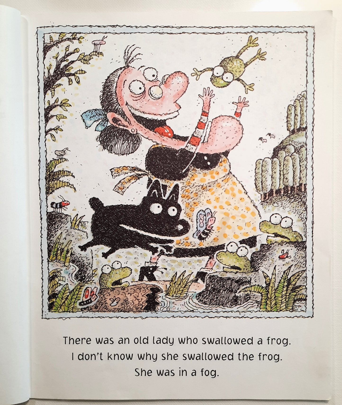 There Was an Old Lady Who Swallowed a Frog! by Lucille Colandro (Very good, 2015, Pbk, 32 pages, Scholastic)