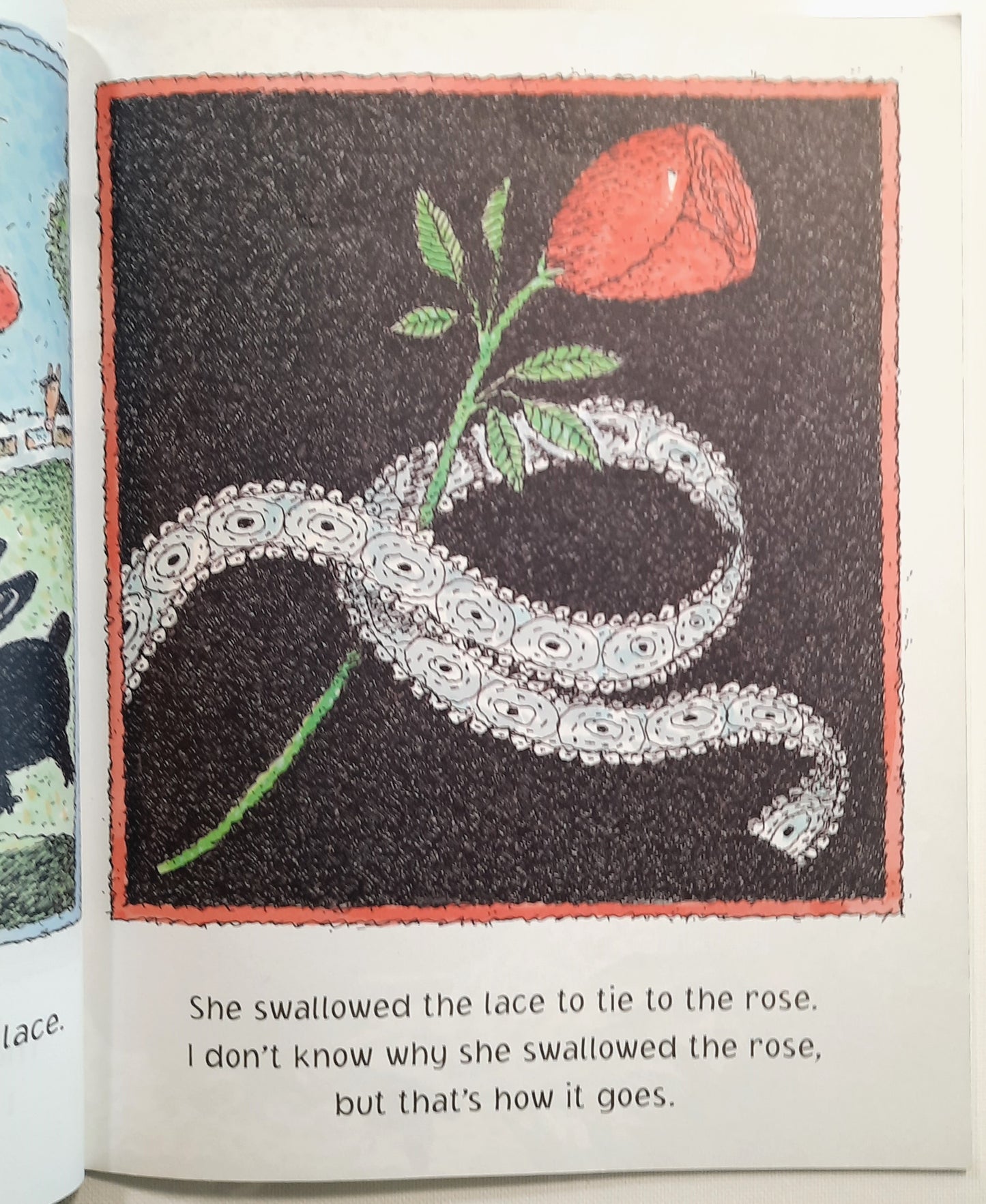 There Was an Old Lady Who Swallowed a Rose! by Lucille Colandro (Very good, 2012, Pbk, 32 pages, Scholastic)