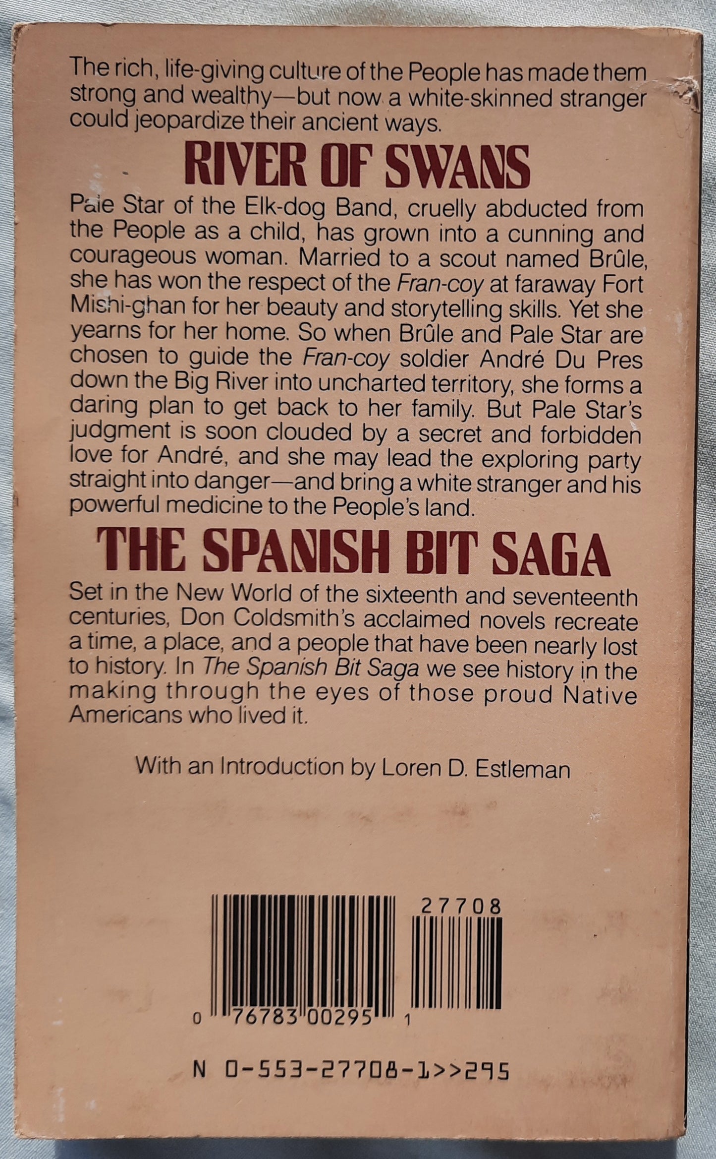 River of Swans by Don Coldsmith (The Spanish Bit Saga #10, Good, 1989, Pbk, 177 pages, Bantam Books)