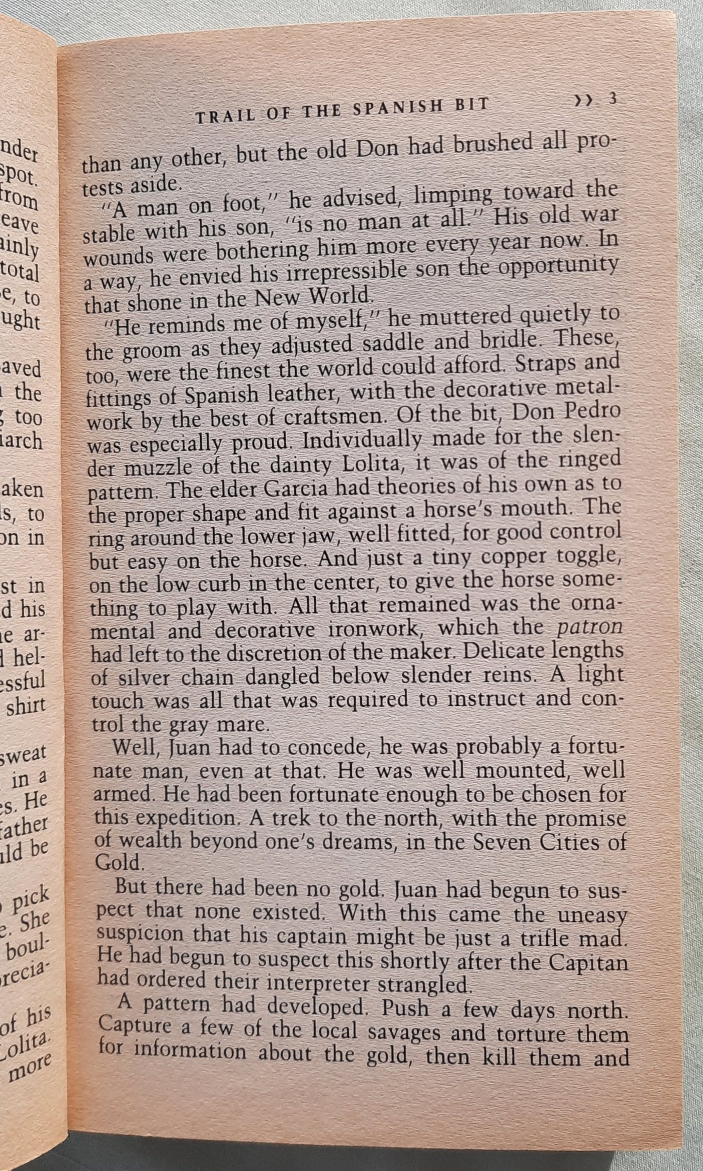 Trail of the Spanish Bit by Don Coldsmith (The Spanish Bit Saga #1, Good, 1987, Pbk, 214 pages, Bantam Books)