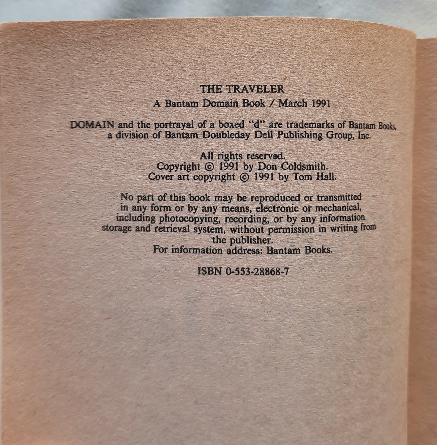 The Traveler by Don Coldsmith (The Spanish Bit Super Edition, Good, 1991, Pbk, 327 pages, Bantam Books)