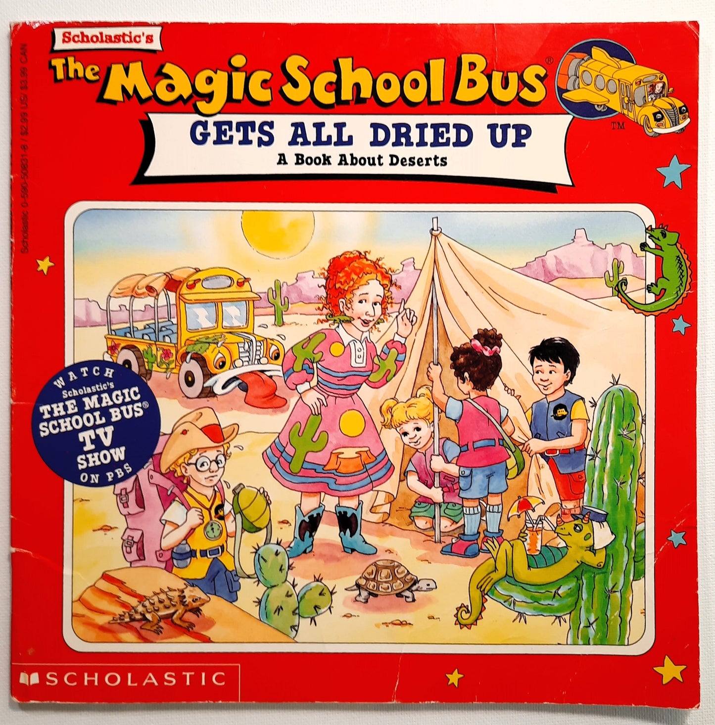 The Magic School Bus Gets All Dried Up by Joanna Cole (Acceptable, 1996, Pbk, 32 pages, Scholastic)