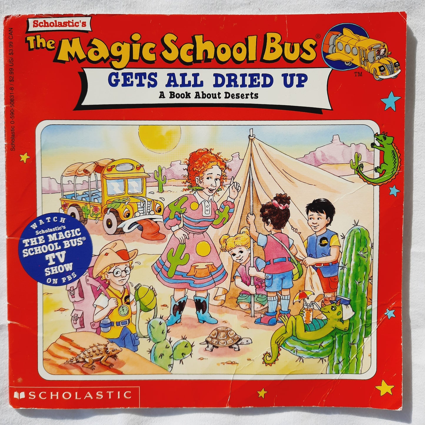 The Magic School Bus Gets All Dried Up by Joanna Cole (Acceptable, 1996, Pbk, 32 pages, Scholastic)