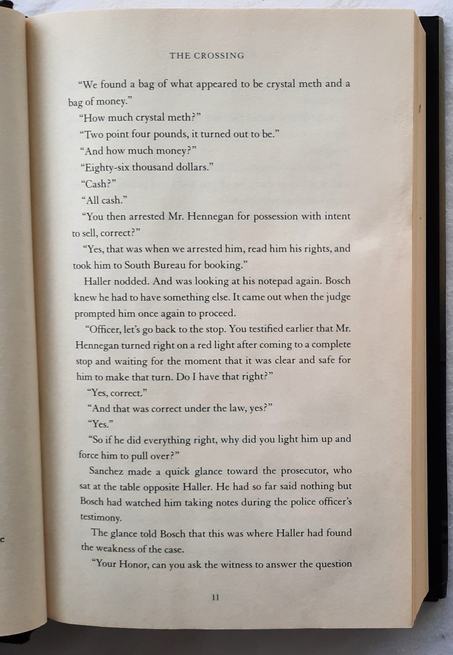 The Crossing by Michael Connelly (Bosch novel #18, Very Good, 2016, HC, 388 pages, Little, Brown and Co.)