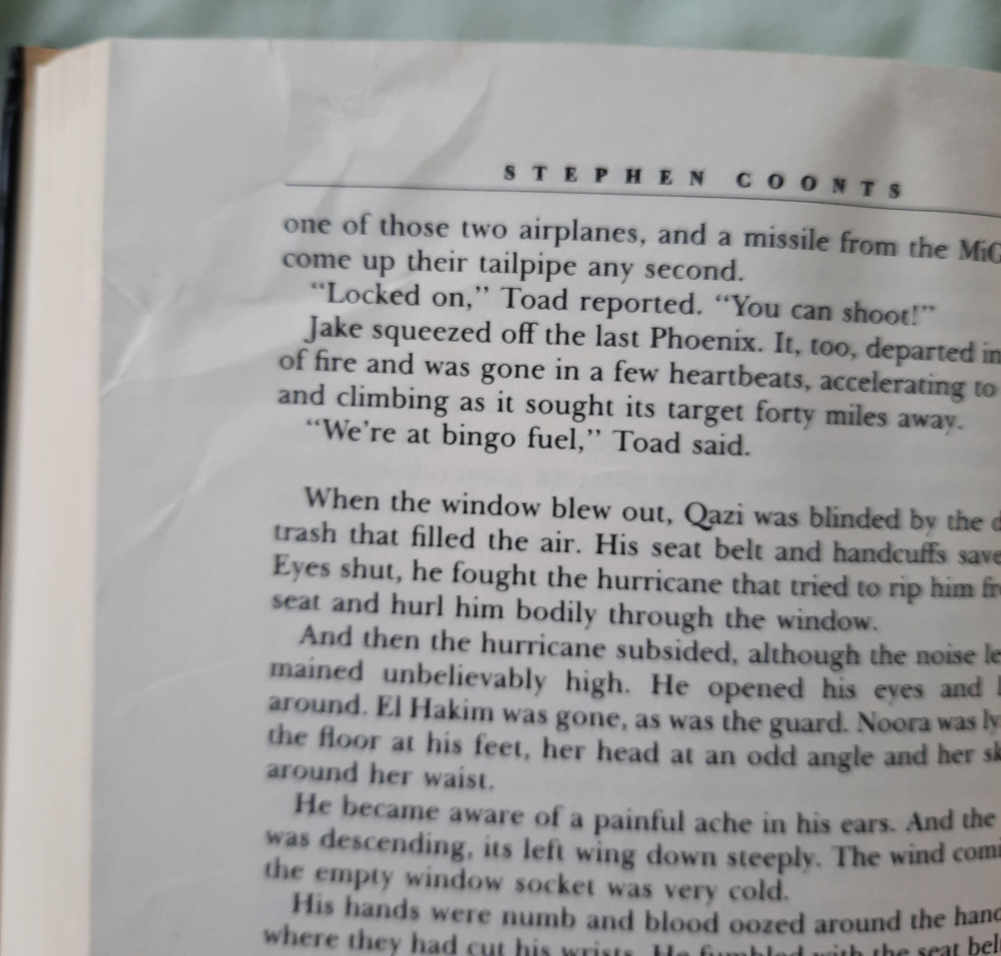 Final Flight by Stephen Coonts (Jake Grafton #3, Good, 1988, HC, 387 pages, Doubleday)