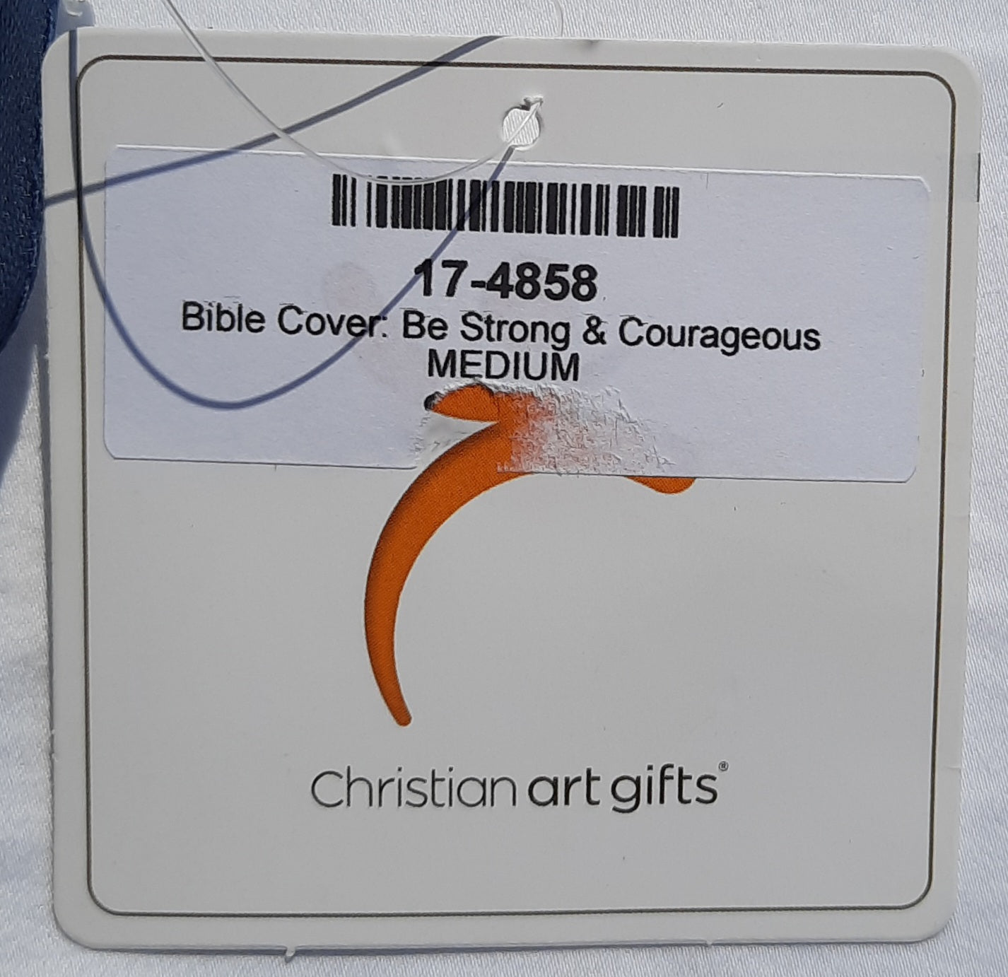 Bible Cover: Be Strong & Courageous (New, 2021, Navy Blue, Christian Art Gifts)