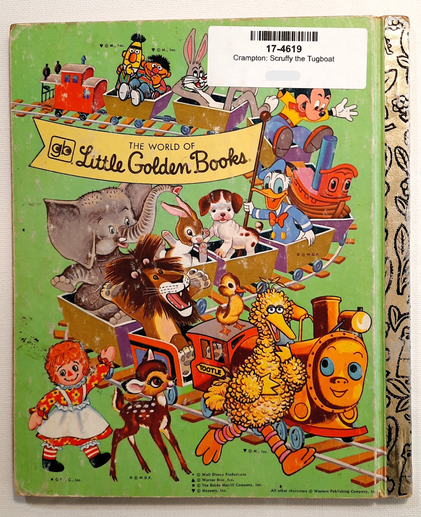 Scuffy the Tugboat by Gertrude Crampton (A Little Golden Book, Good, 1978, HC, 24 pages, Western Publishing)