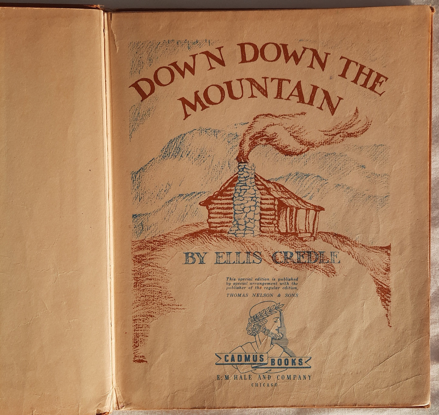 Down Down the Mountain by Ellis Credle (Acceptable, 1934, HC, 45 pages, Cadmus Books/Thomas Nelson & Sons)