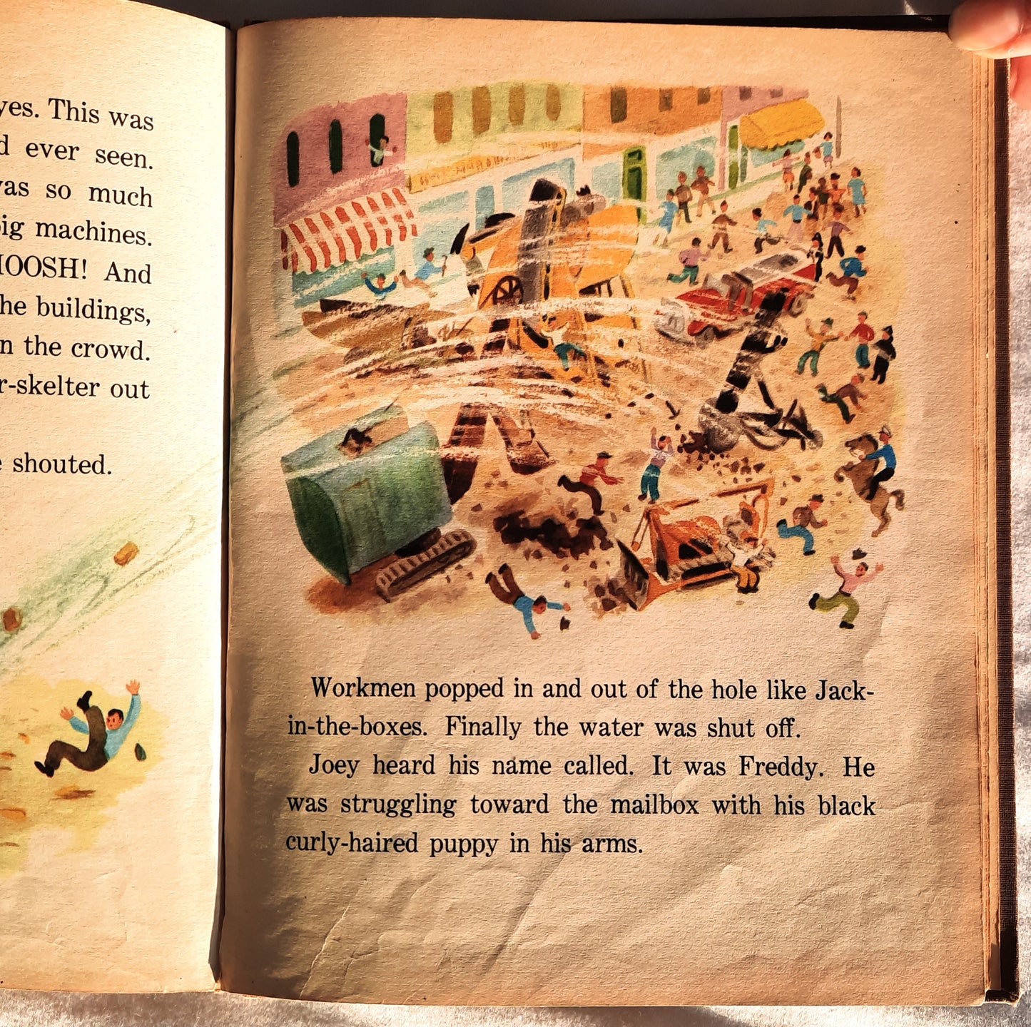 Excitement in Appleby Street by Eda and Richard Crist (Good, 1950, HC, 26 pages, Childrens Press)