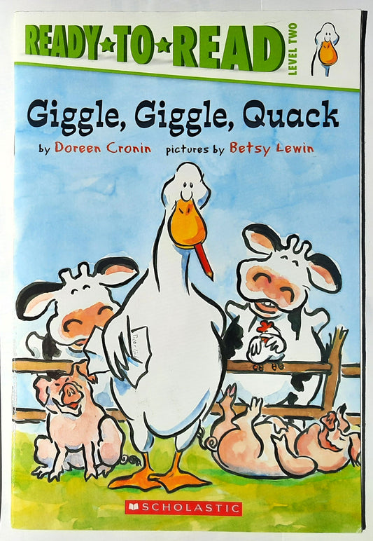 Giggle, Giggle Quack by Doreen Cronin; Betsy Lewin (Very good, 2017, Pbk, 32 pages, Scholastic)