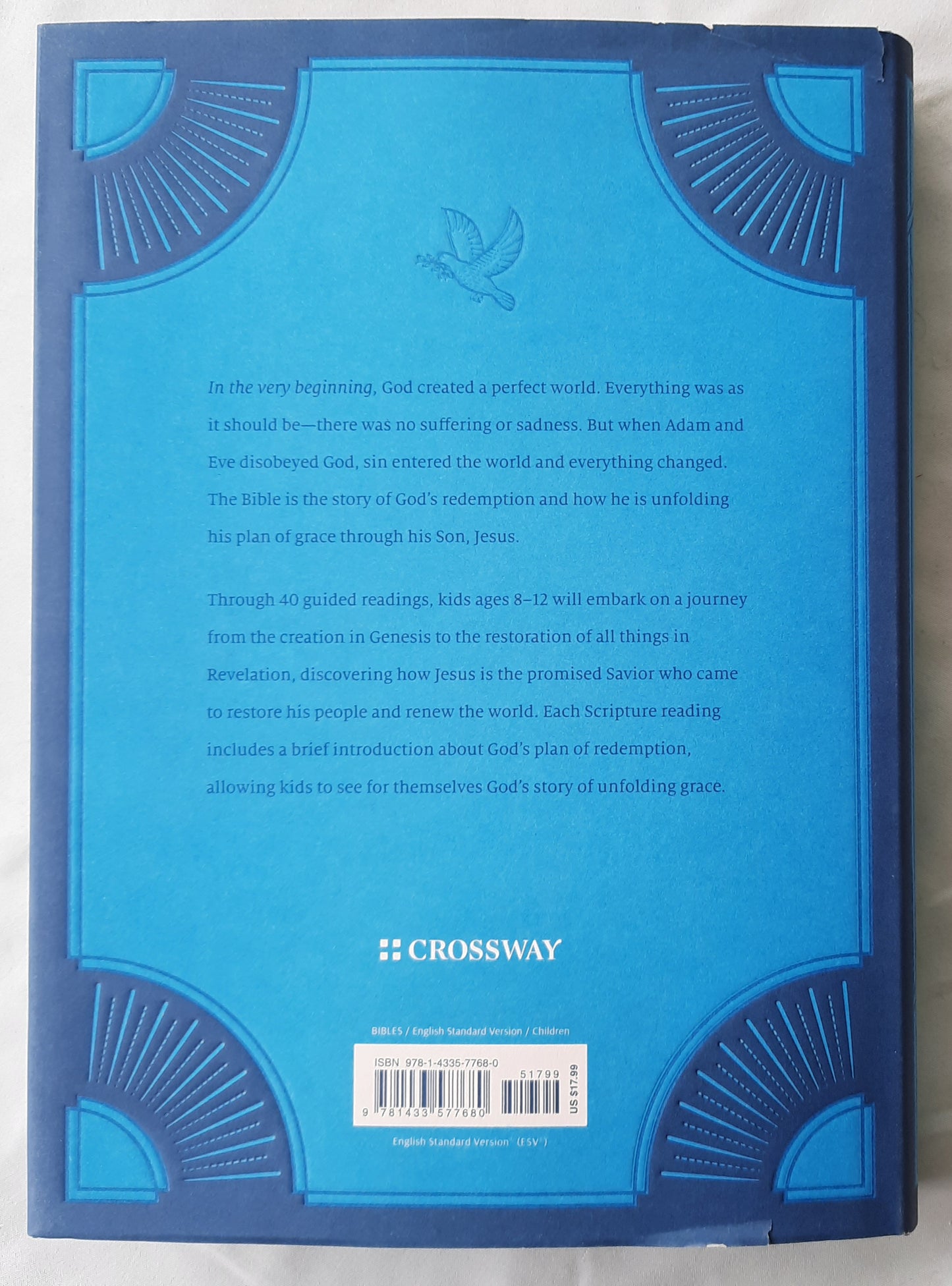 ESV Unfolding Grace for Kids: A 40 Day Journey through the Bible (New, 2021, HC, 270 pages, Crossway)