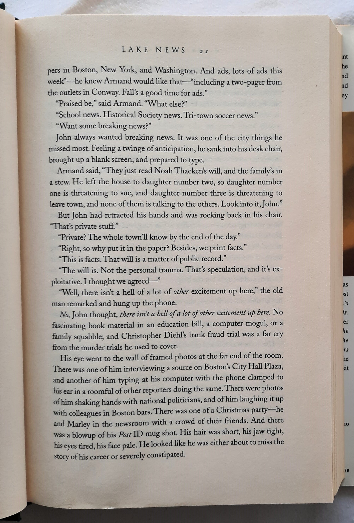 Lake News by Barbara Delinsky (Very good, 1999, HC, 380 pages, Simon & Schuster)
