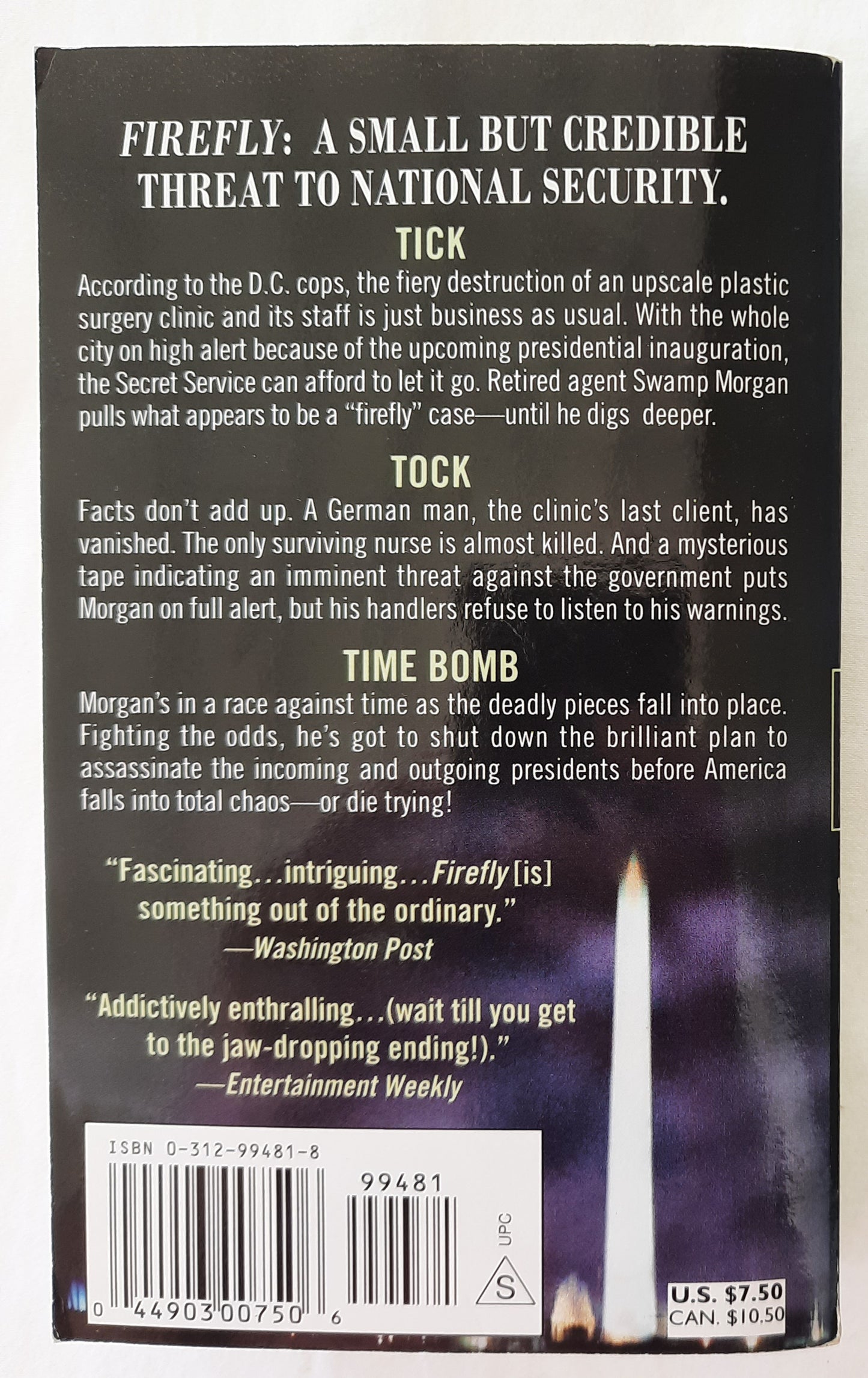 The Firefly by P.T. Deutermann (Very good, 2004, Pbk, 493 pages, St. Martin's Press)