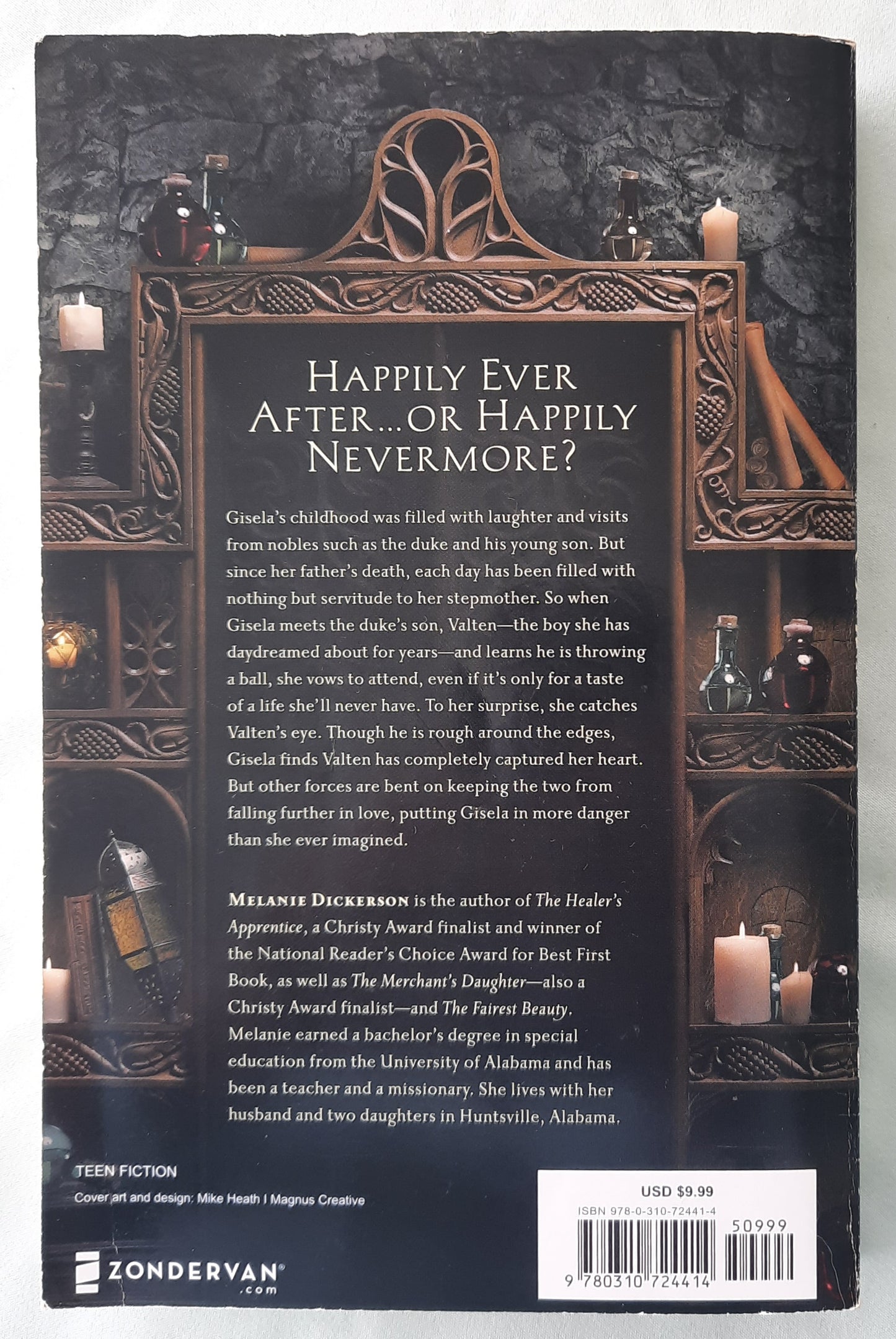 The Captive Maiden by Melanie Dickerson (Fairy Tale Romance #4, Very good, 2013, Pbk, 302 pages, Zondervan)