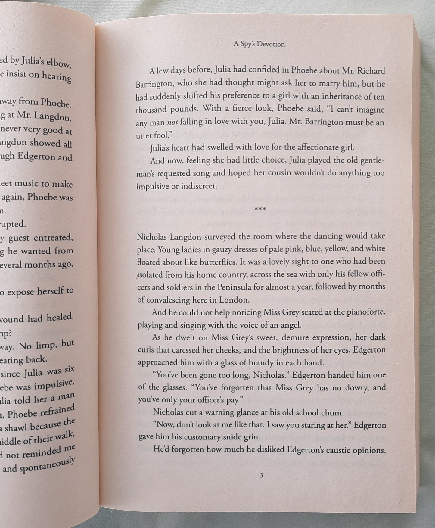 A Spy's Devotion by Melanie Dickerson (The Regency Spies of London #1, Very good, 2016, Pbk, 312 pages, Waterfall Press)