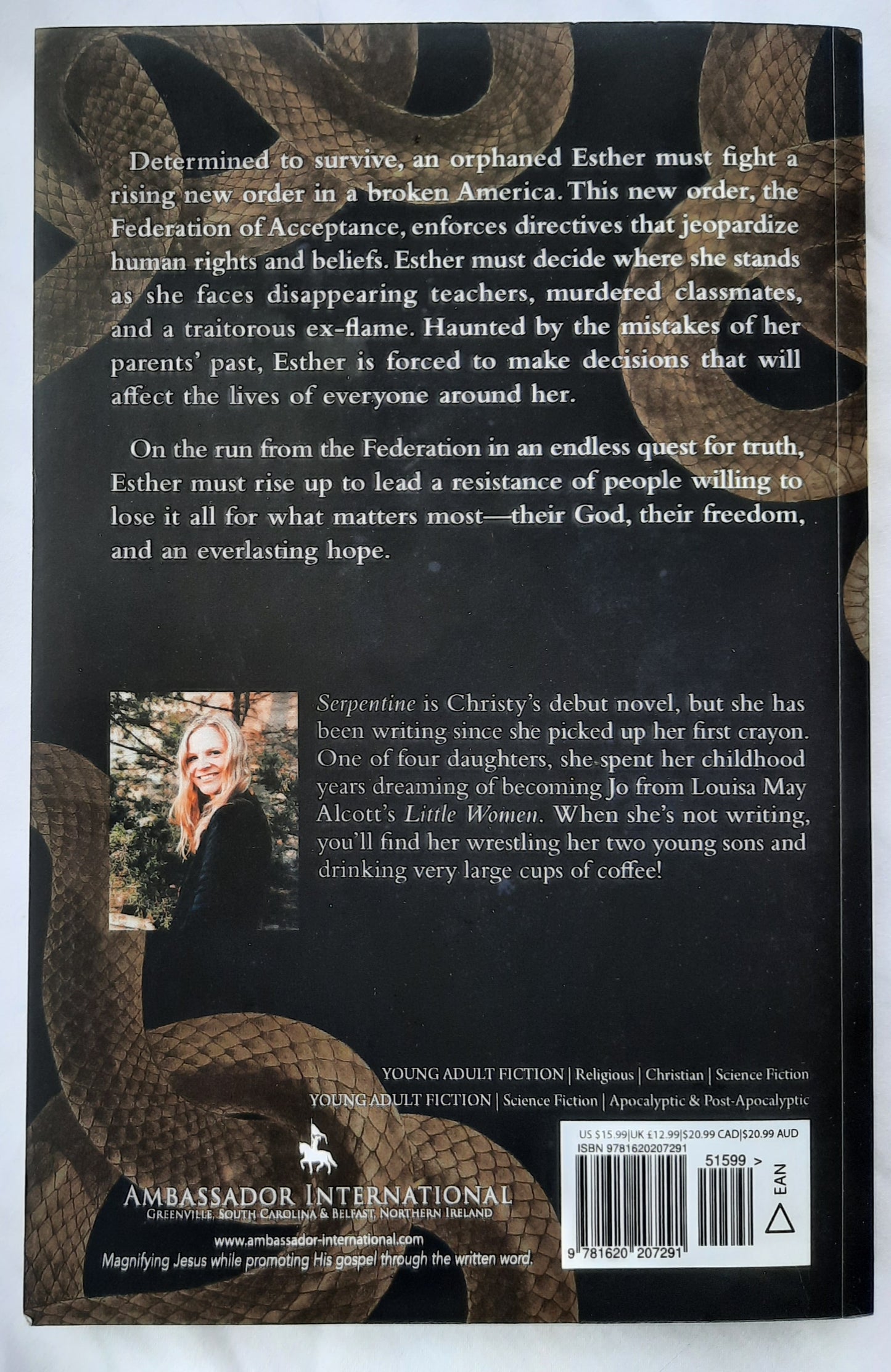 Serpentine by Christy Dietz (New, 2022, Pbk, 285 pages, Ambasador International)