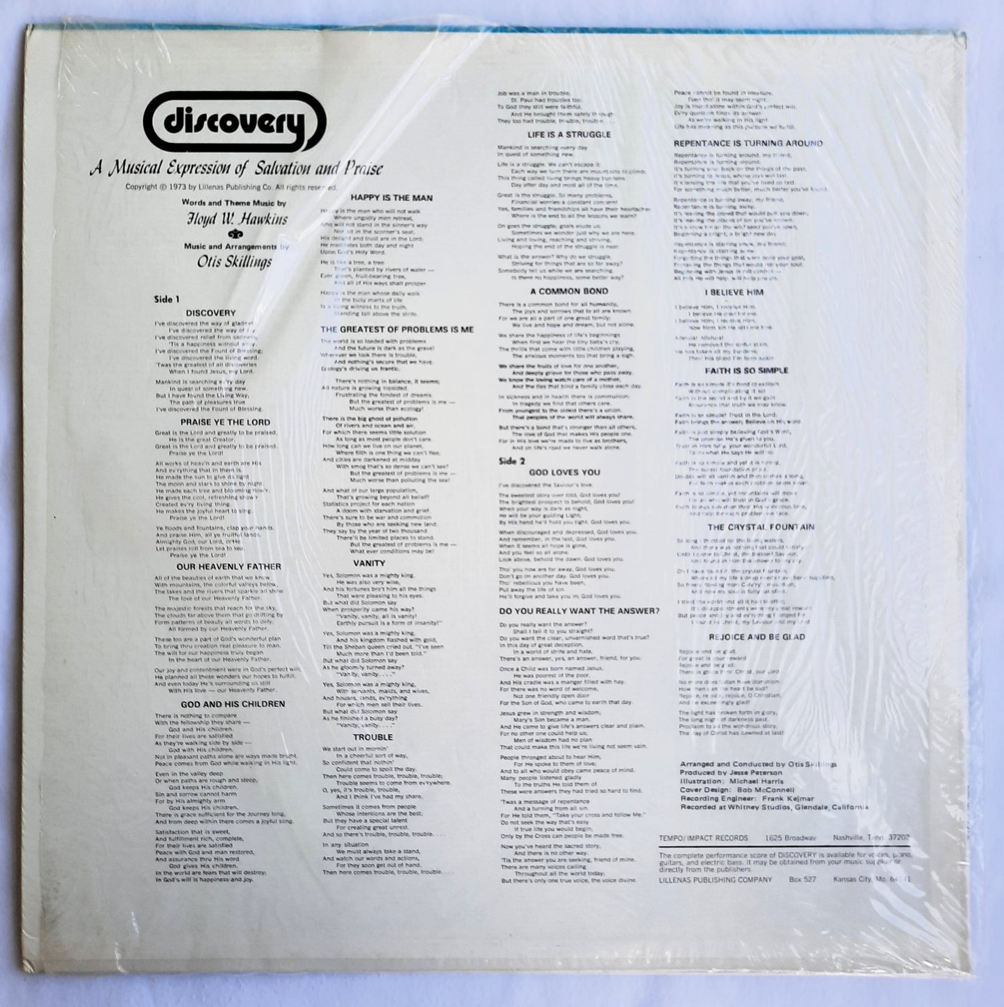 Tempo Discovery A Musical Expression of Salvation and Praise LP Vinyl Record (Very good)