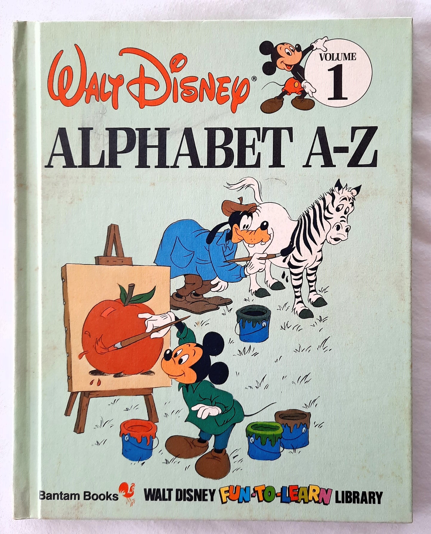 Walt Disney Alphabet A-Z Vol. 1 (Very Good, 1983, HC, 40 pages, Bantam Books)