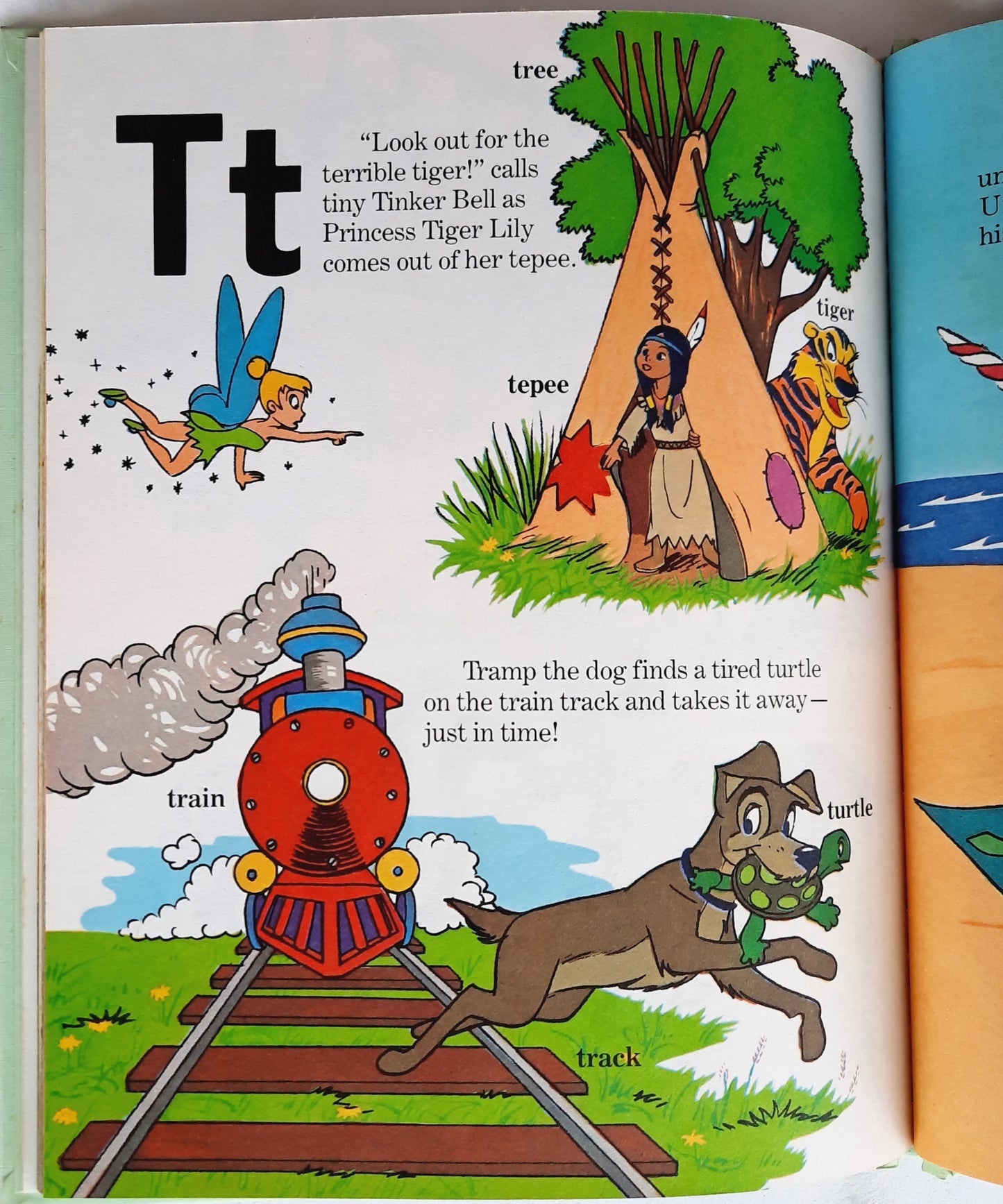 Walt Disney Alphabet A-Z Vol. 1 (Very Good, 1983, HC, 40 pages, Bantam Books)