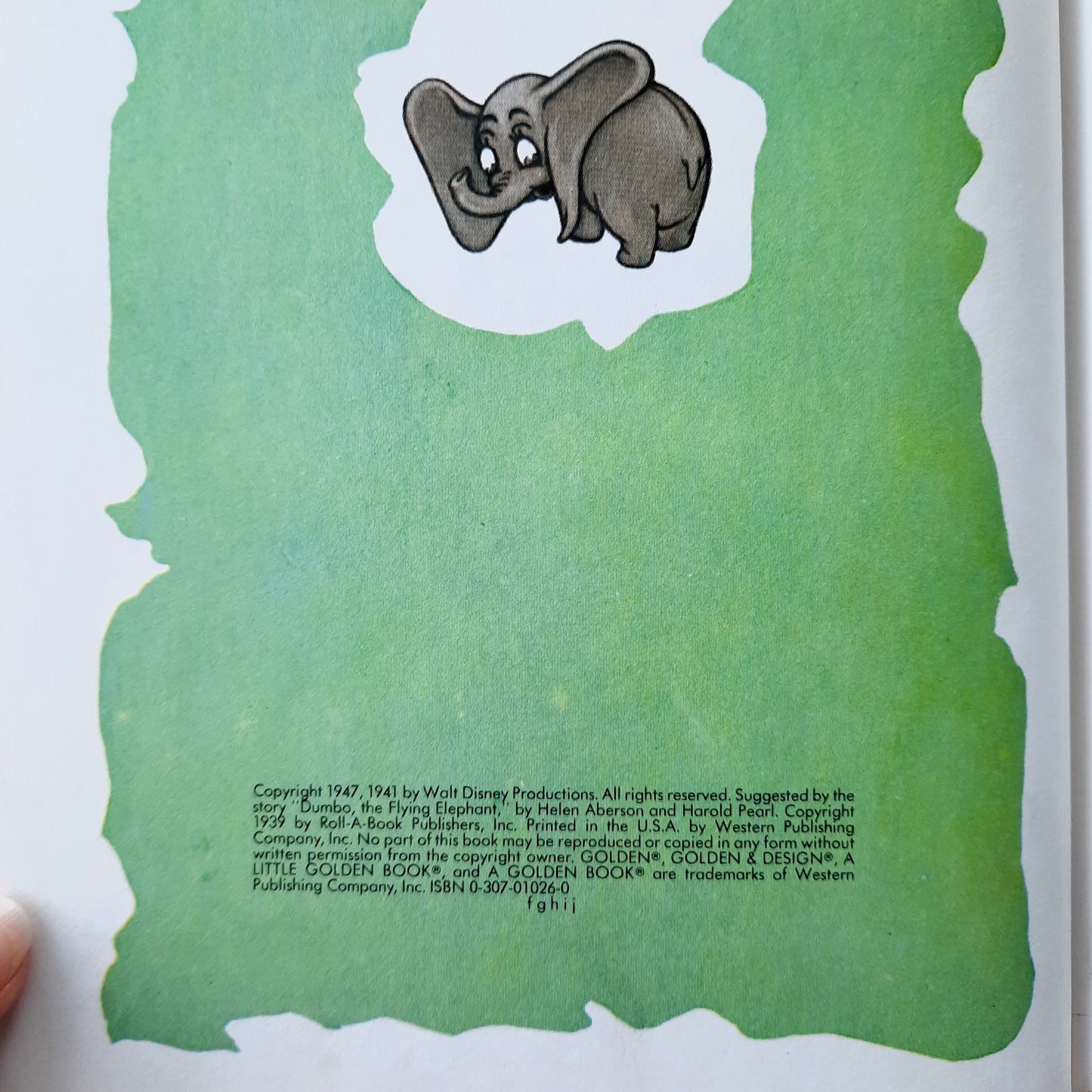 Walt Disney's Dumbo (Very good, 1947?, HC, 24 pages, A Little Golden Book)