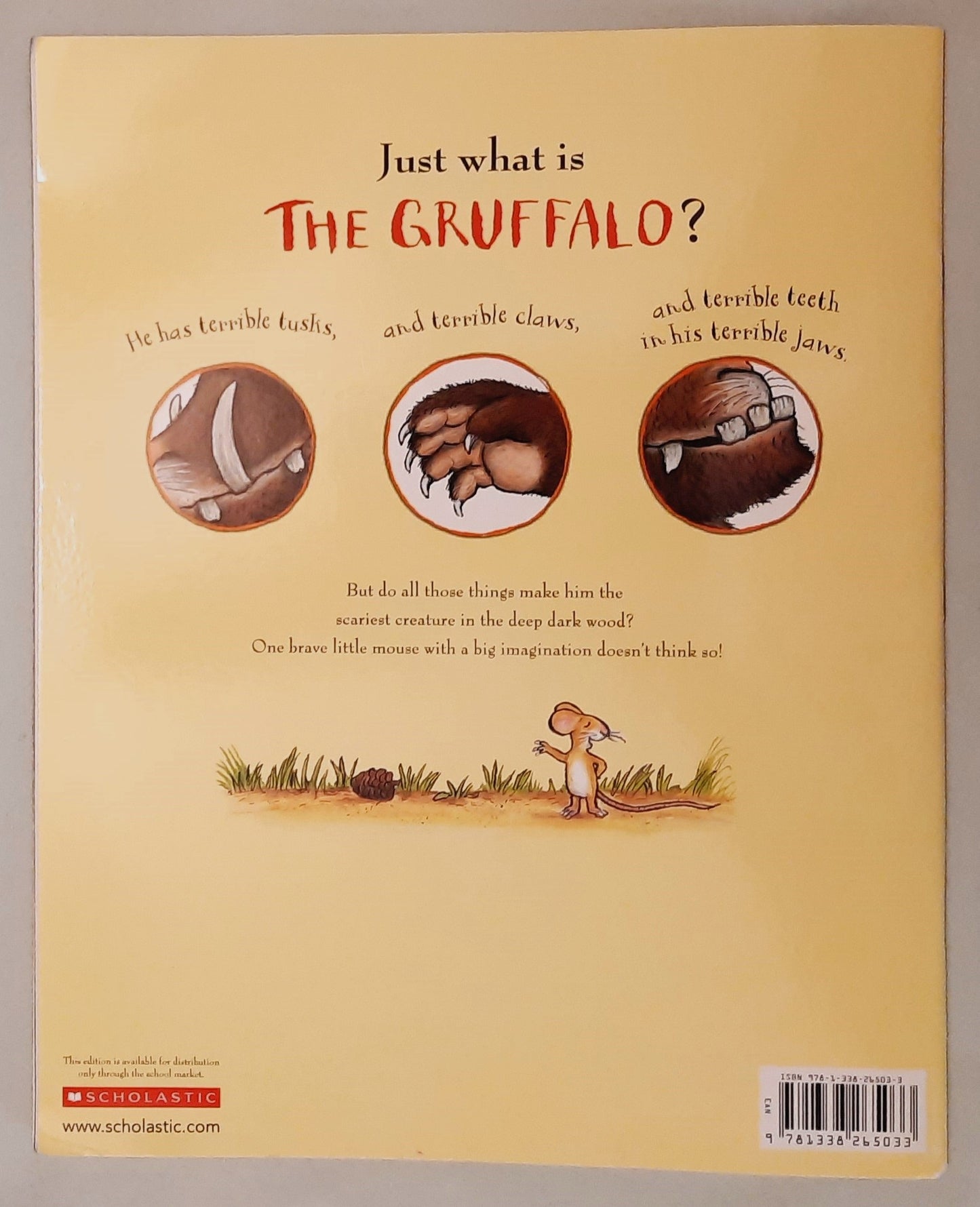 The Gruffalo by Julie Donaldson; Axel Scheffler (Very Good, 2017, Pbk, 32 pages, Scholastic)
