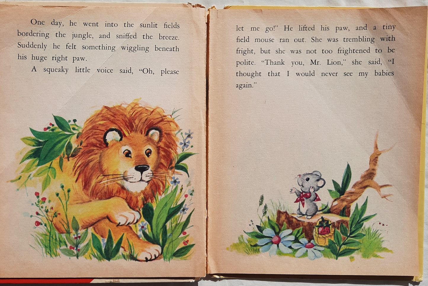 The Lion and the Mouse by Emma Lorne Duff; Vivienne Blake (Acceptable, 1968, HC, 20 pages, Rand McNally & Co.)