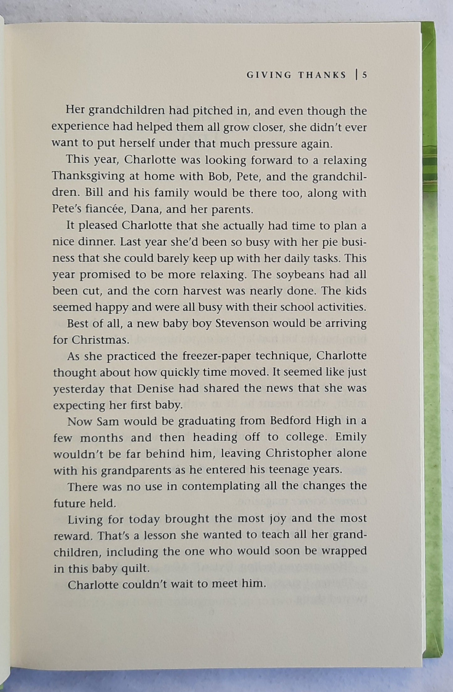 Giving Thanks by Kristin Eckhardt (Home to Heather Creek #15, Very good, 2009, HC, 246 pages, Guideposts)