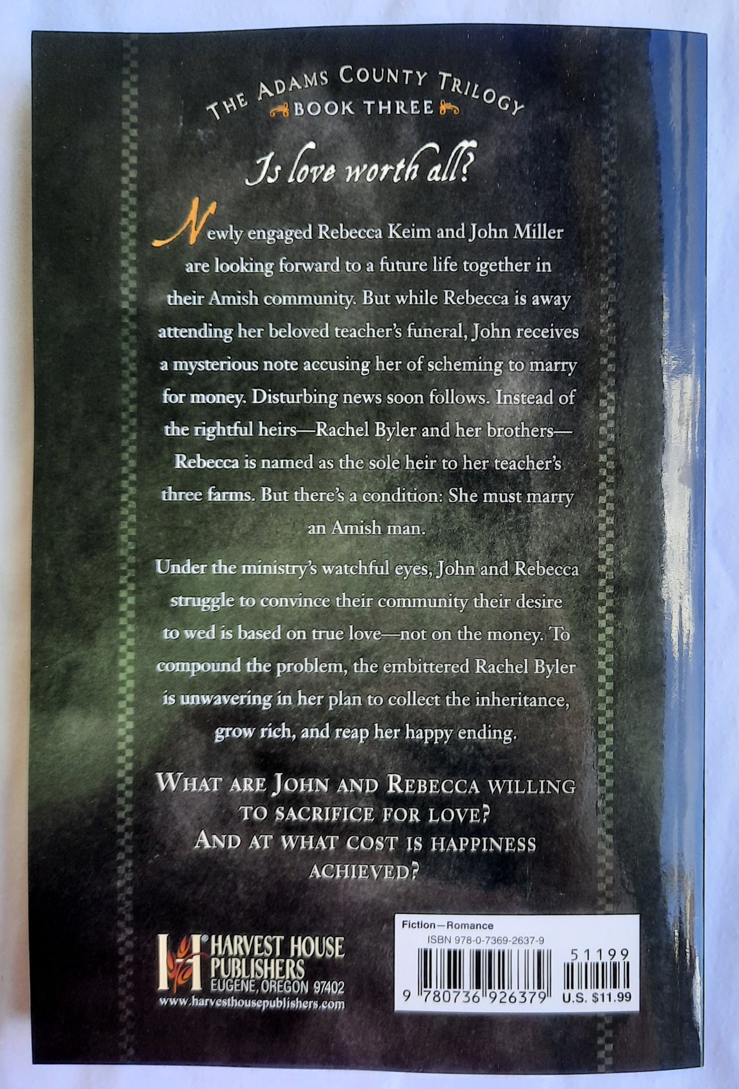 Rebecca's Choice by Jerry S. Eicher (Adams County Trilogy #3, New, 2010, Pbk, 291 pages, Harvest House)