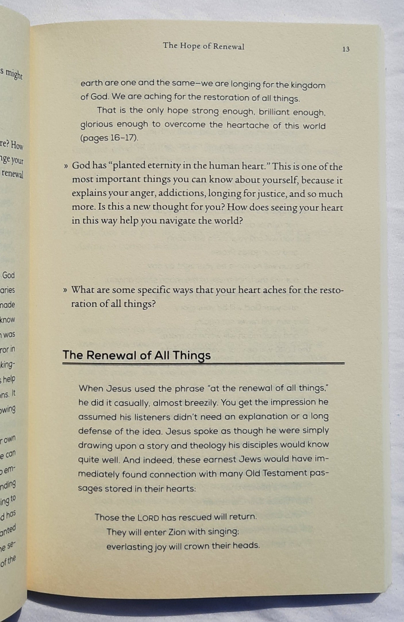 All Things New Study Guide: Heaven, Earth, and the Restoration of Everything you Love by John Eldredge (New, 2017, Pbk, 128 pages, Nelson Books)