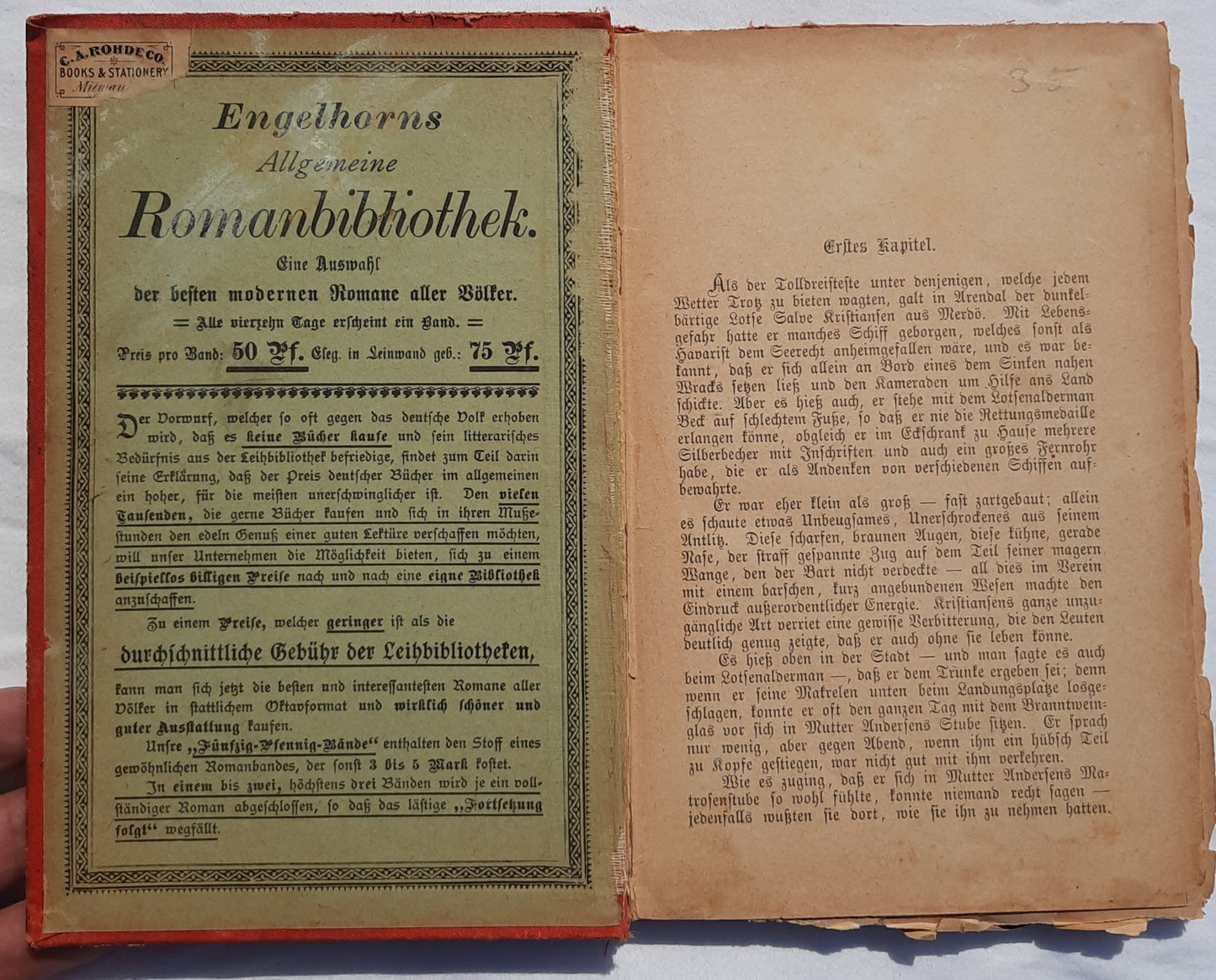 Engelhorn's allgemeine Romanbibliothek: Der Lotse und sein Weib yon Jonas Lie HC, Vol. 24