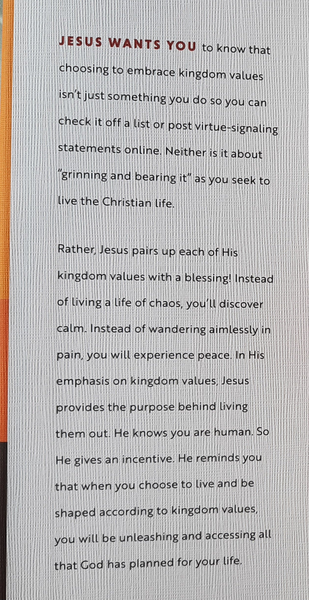 Kingdom Values: Character > Chaos by Tony Evans (New, 2022, HC, 202 pages, Bethany House)