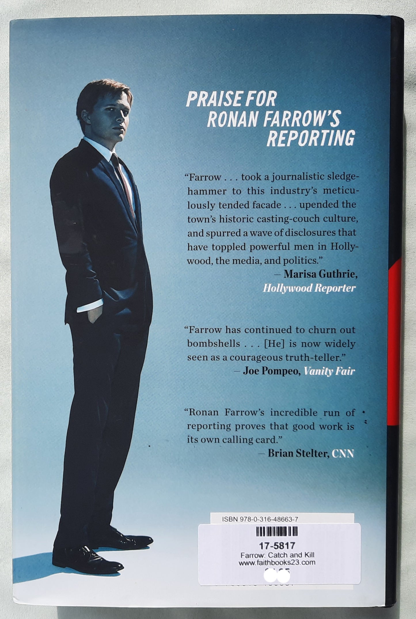 Catch and Kill: Lies, Spies, and a Conspiracy to Protect Predators by Ronan Farrow (Like new, 2019, HC, 448 pages, Little, Brown & Co.)